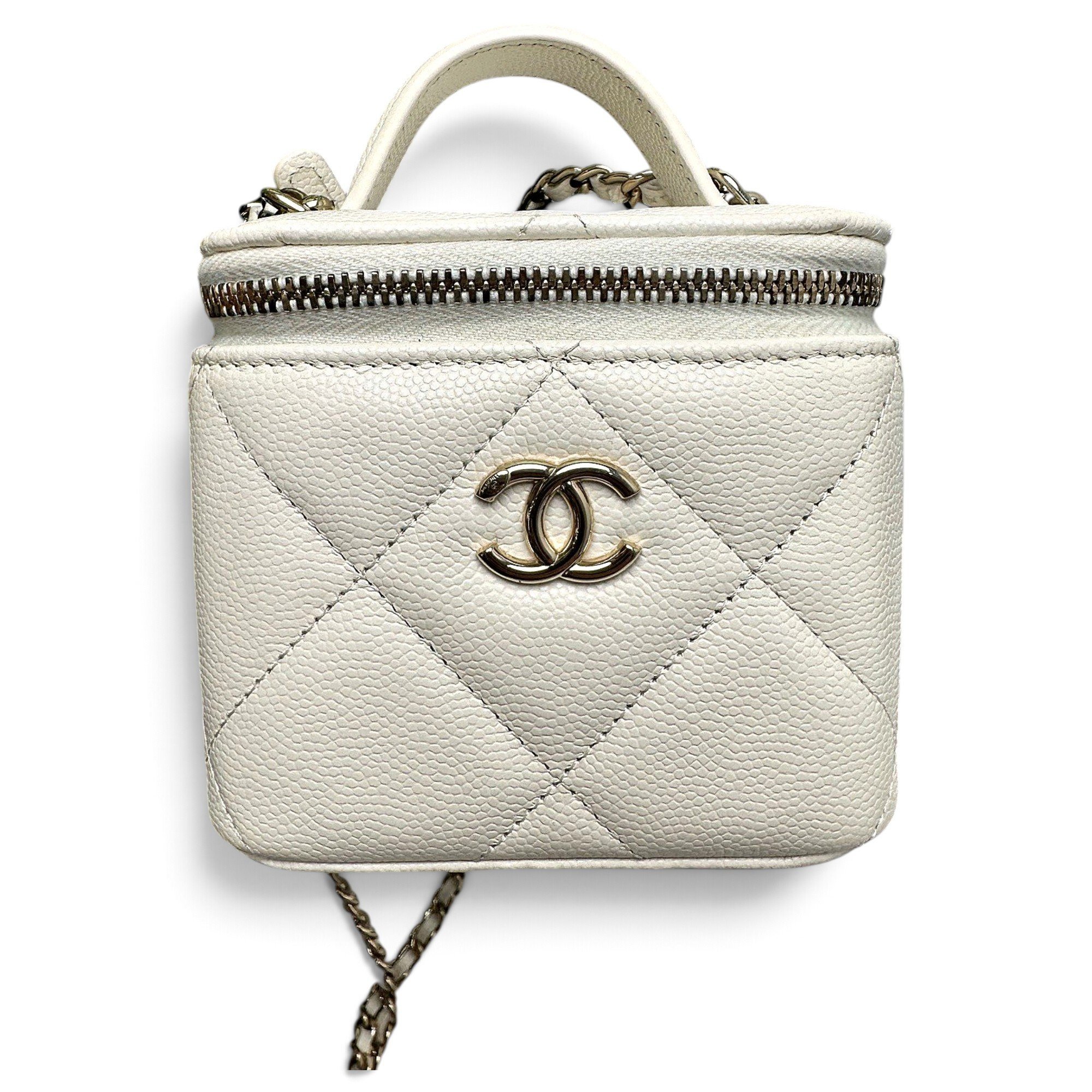 Trendy CC Vanity leather handbag