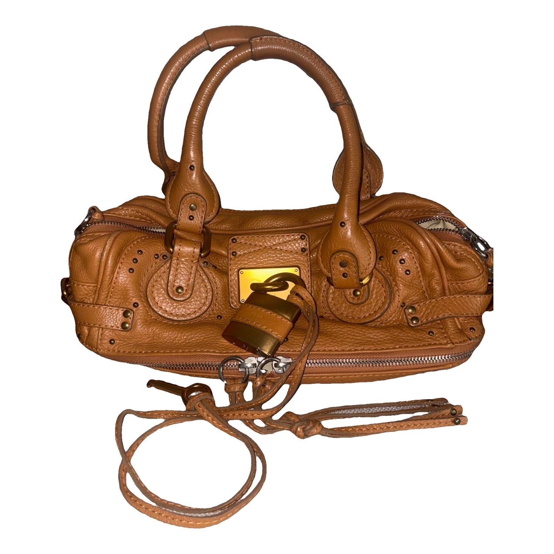 Paddington, Zip leather handbag
