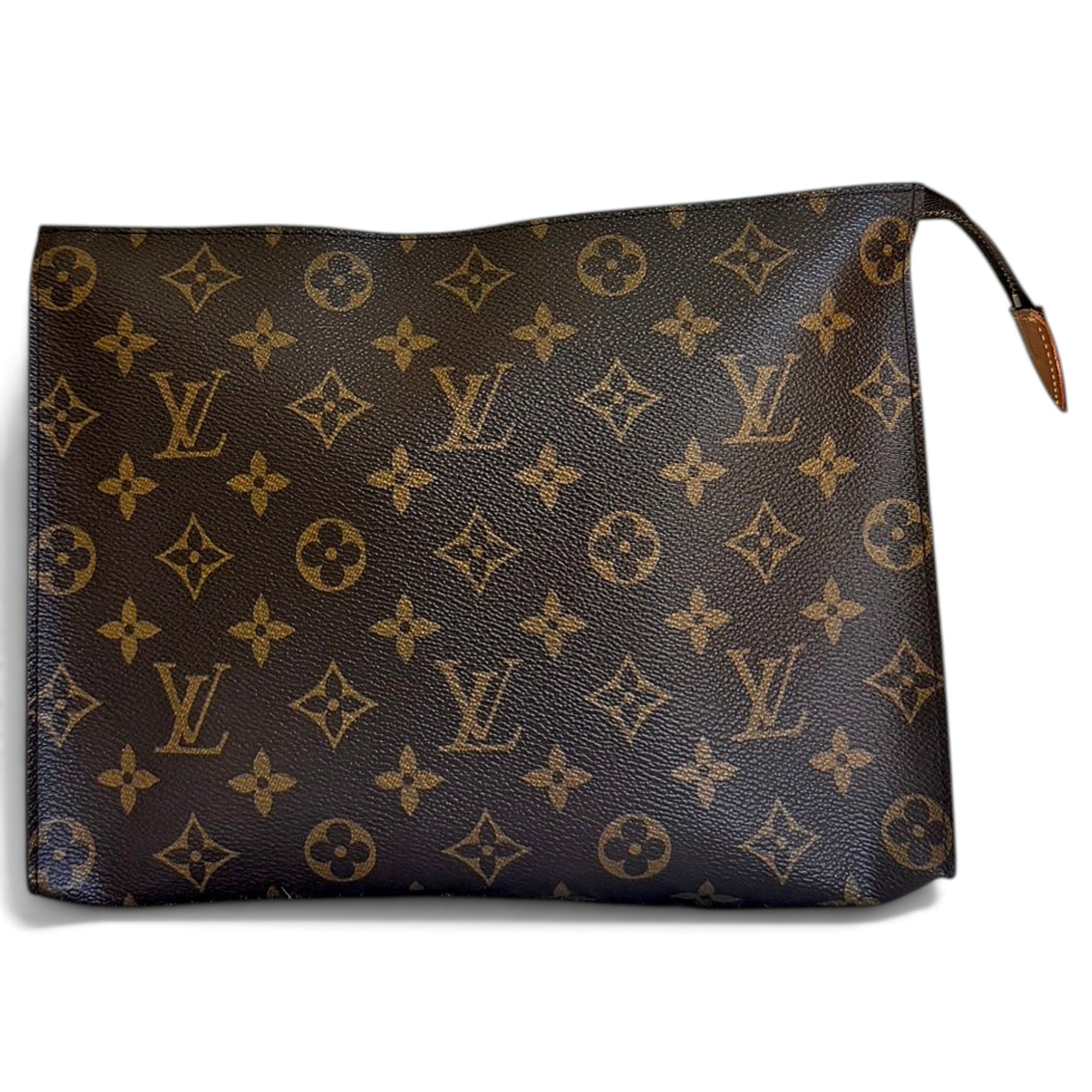 Leather clutch bag