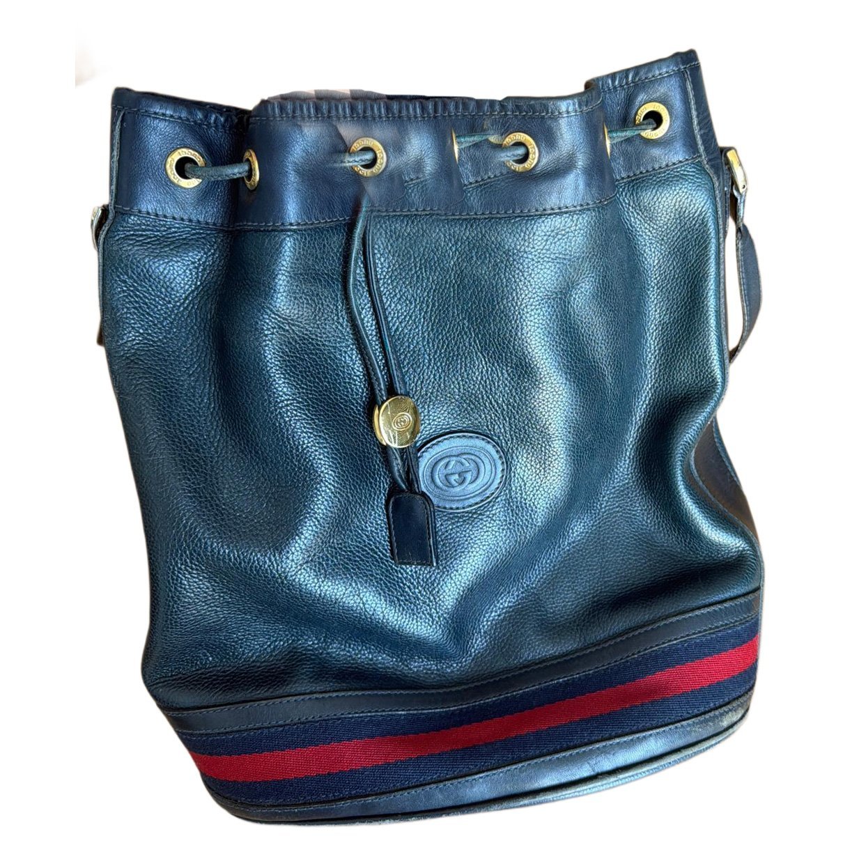 Horsebit 1955 Bucket leather handbag