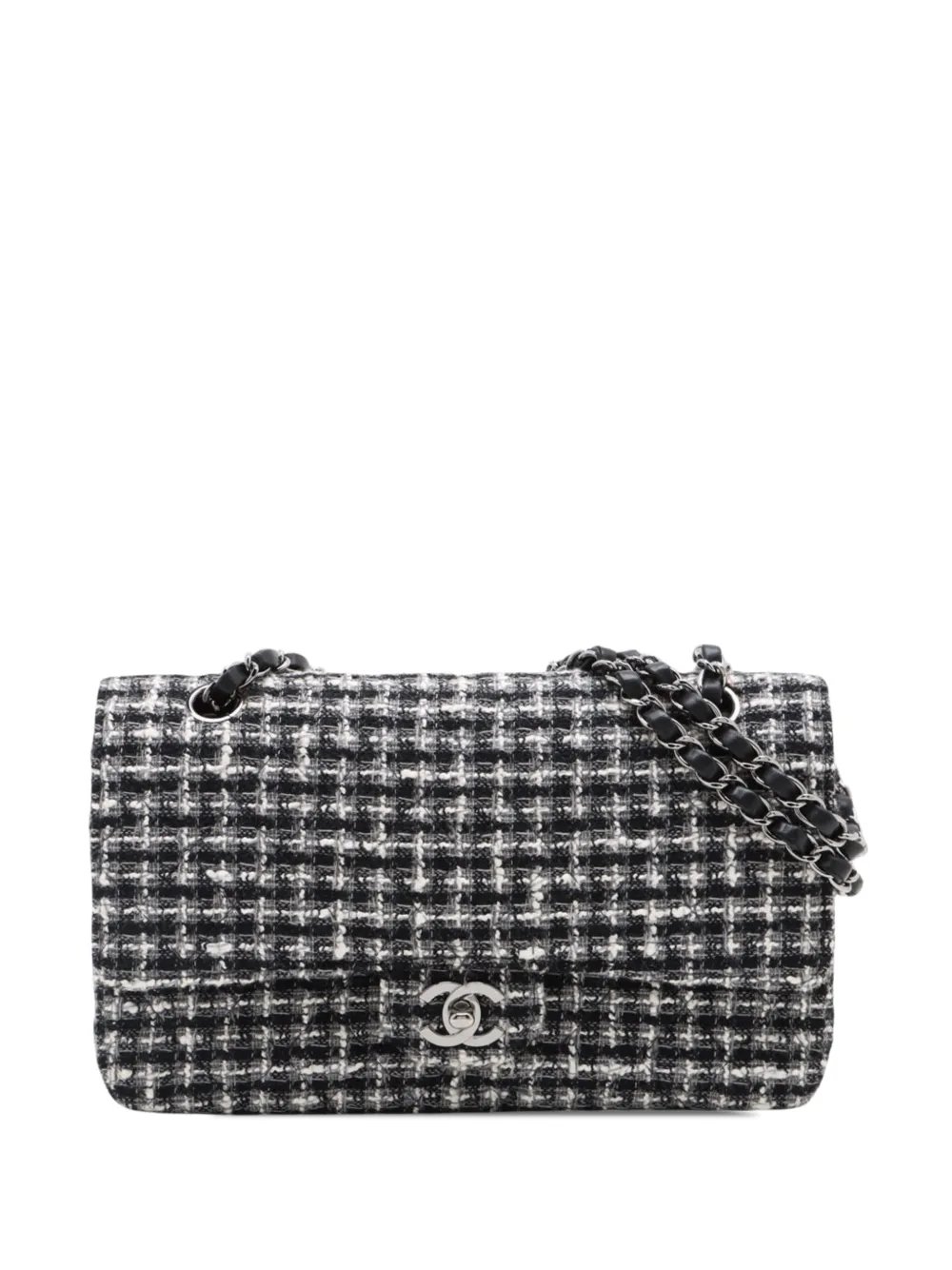 2004-2005 Medium Classic Tweed Double Flap shoulder bag