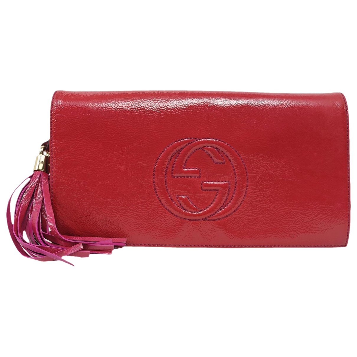 Patent leather handbag