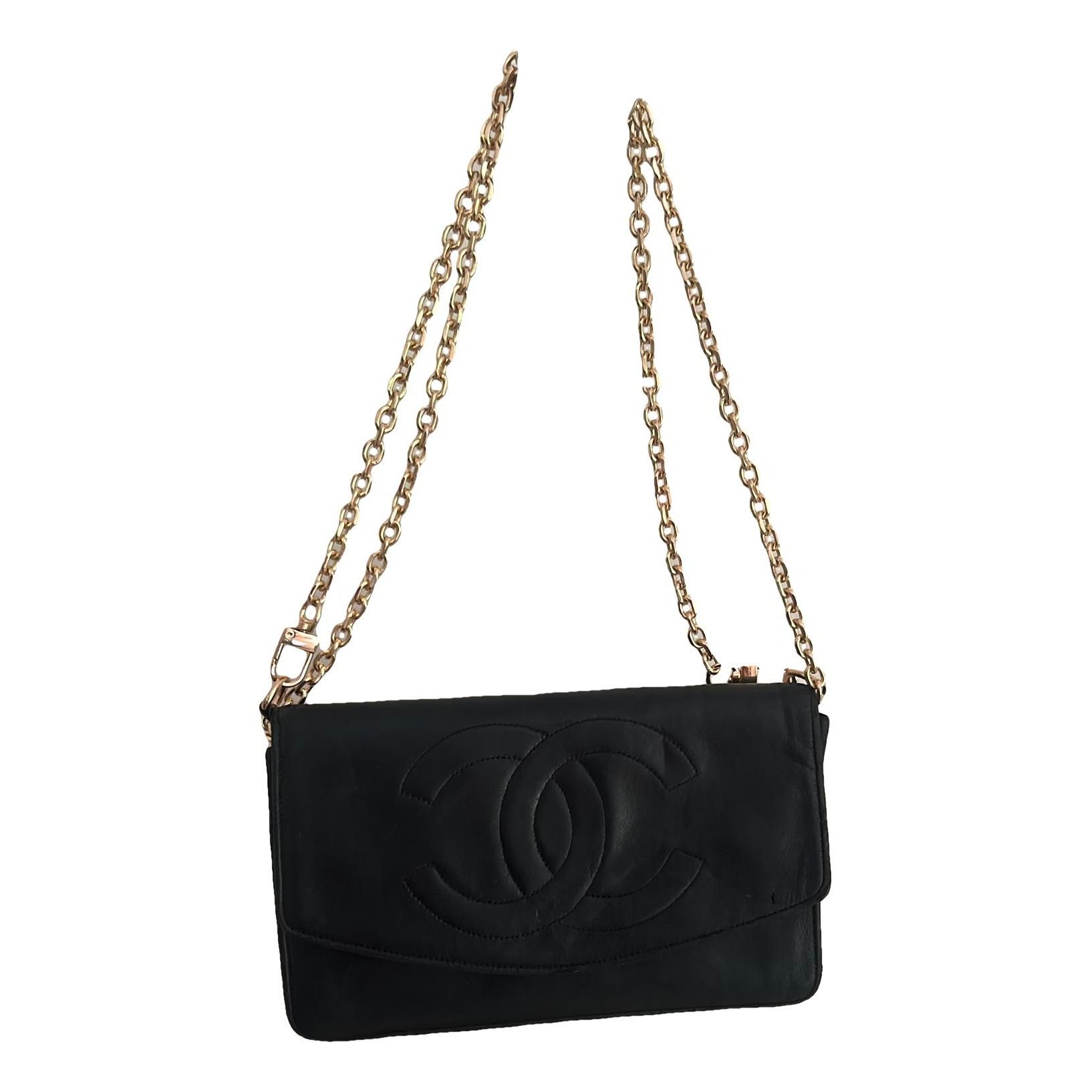 Trendy CC Wallet on Chain leather crossbody bag
