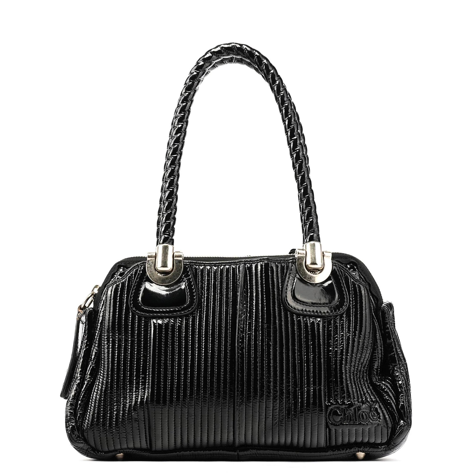 Paddington patent leather tote