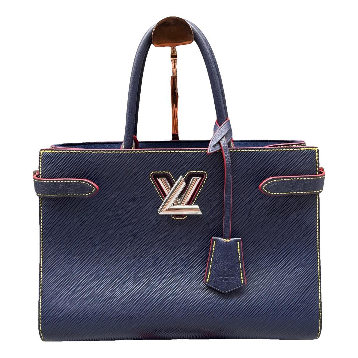 Twist leather handbag