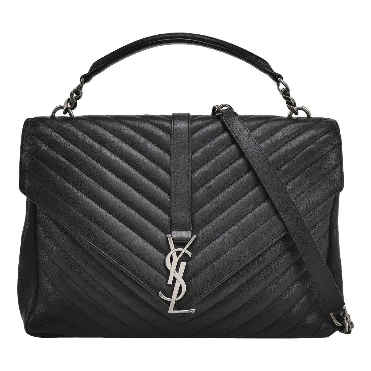 Collége monogramme leather handbag
