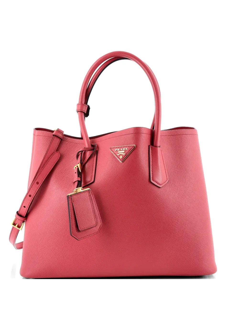 Cuir Double Saffiano Leather Large tote bag