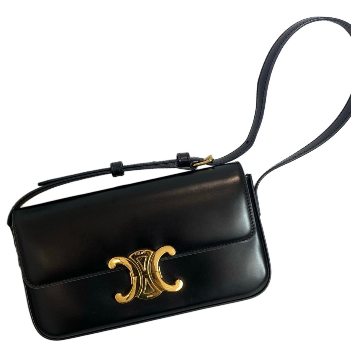 Triomphe Long leather handbag