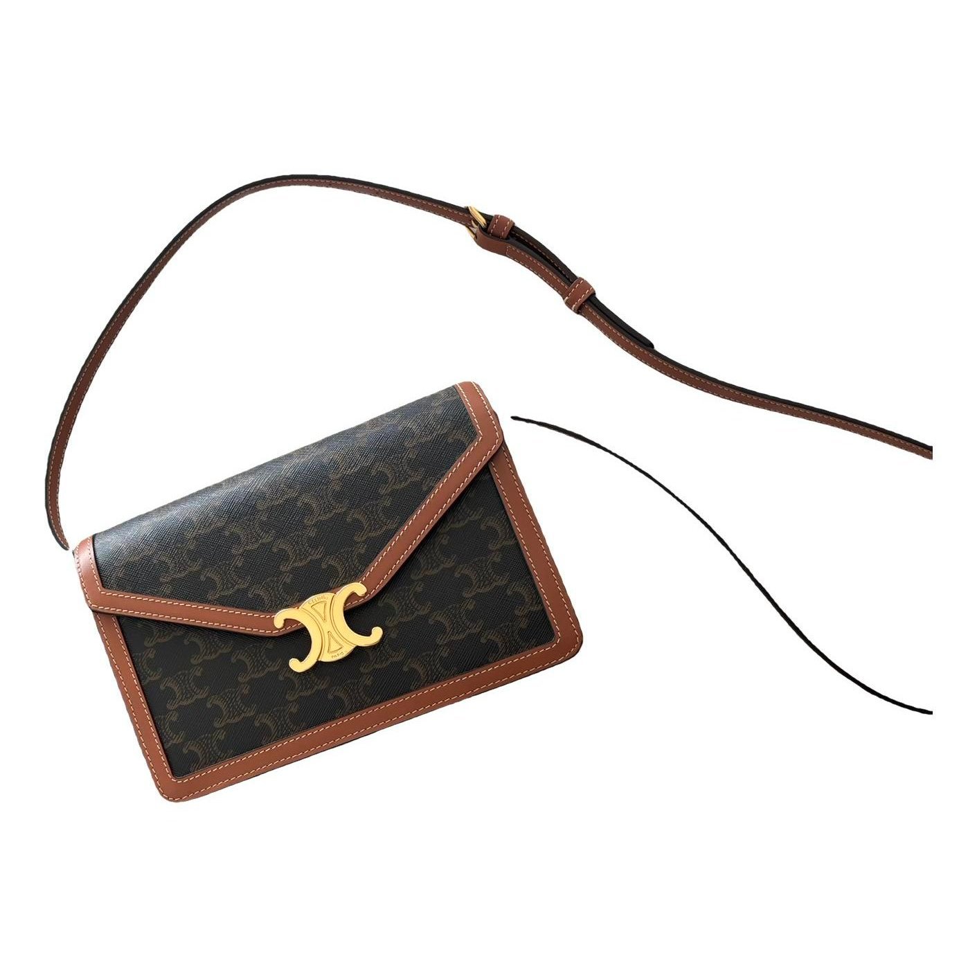 Triomphe leather crossbody bag