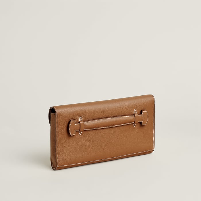Gold Hermès Depechette Pouch