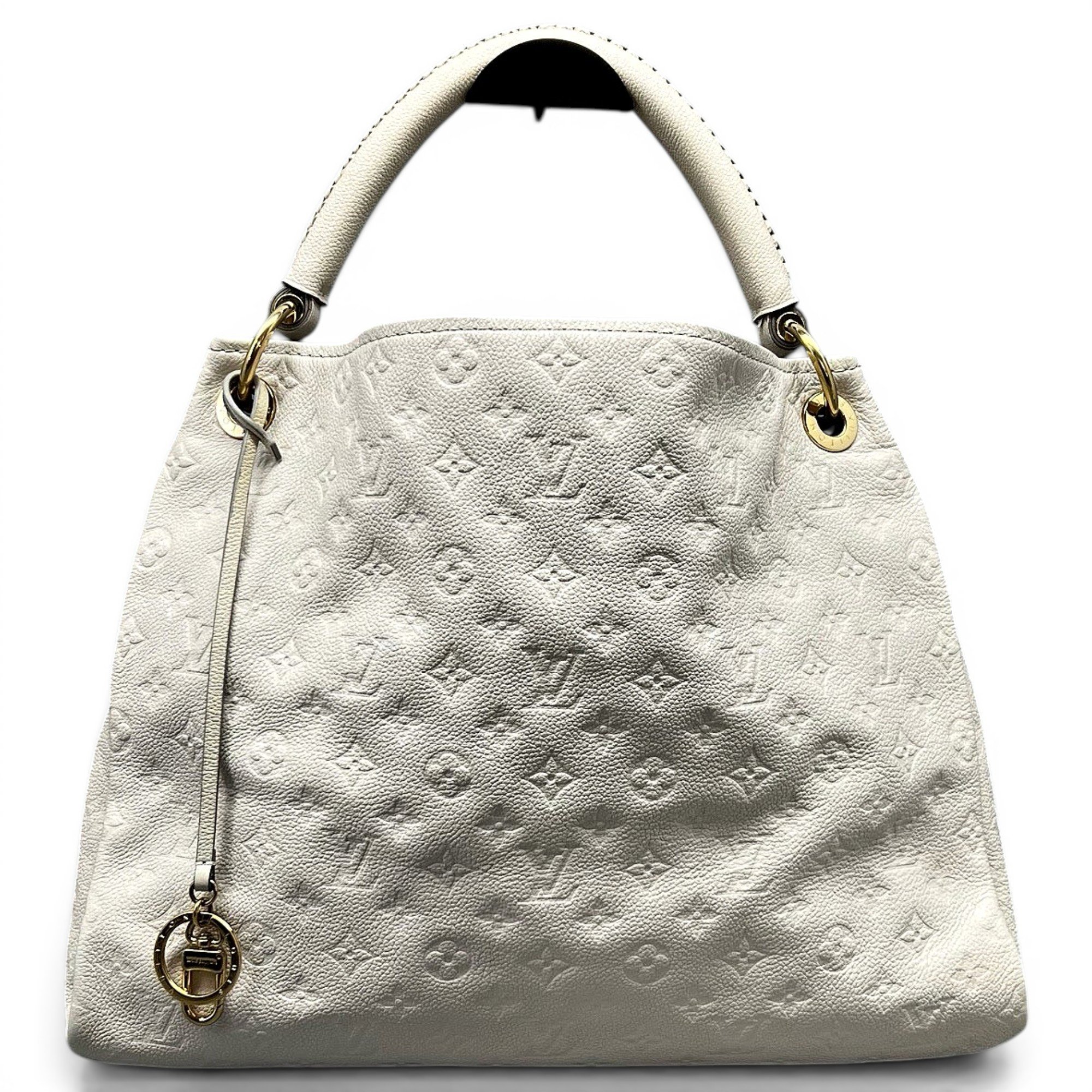 Artsy leather handbag