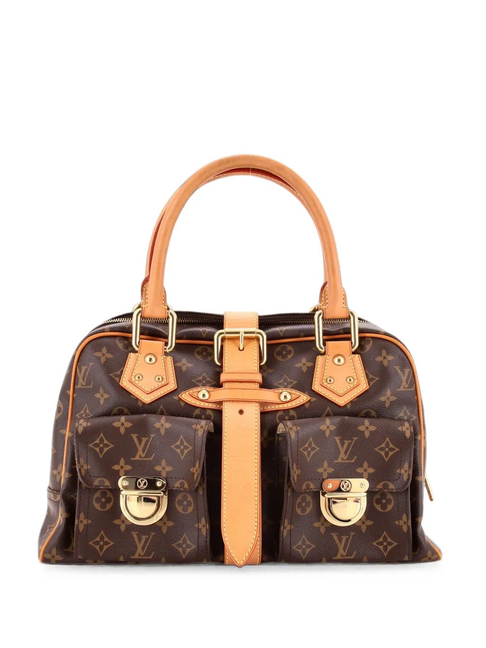 Manhattan Handbag Monogram Canvas GM satchel