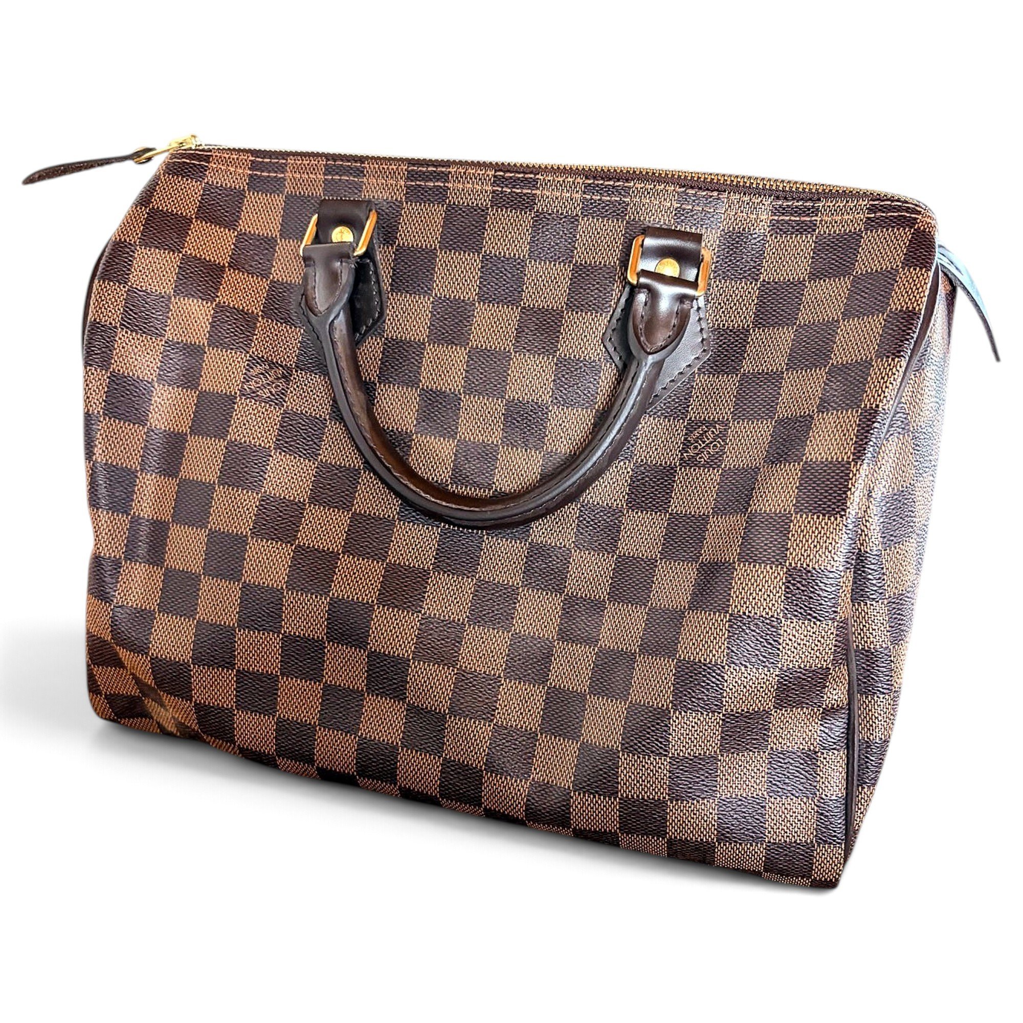 Speedy leather handbag