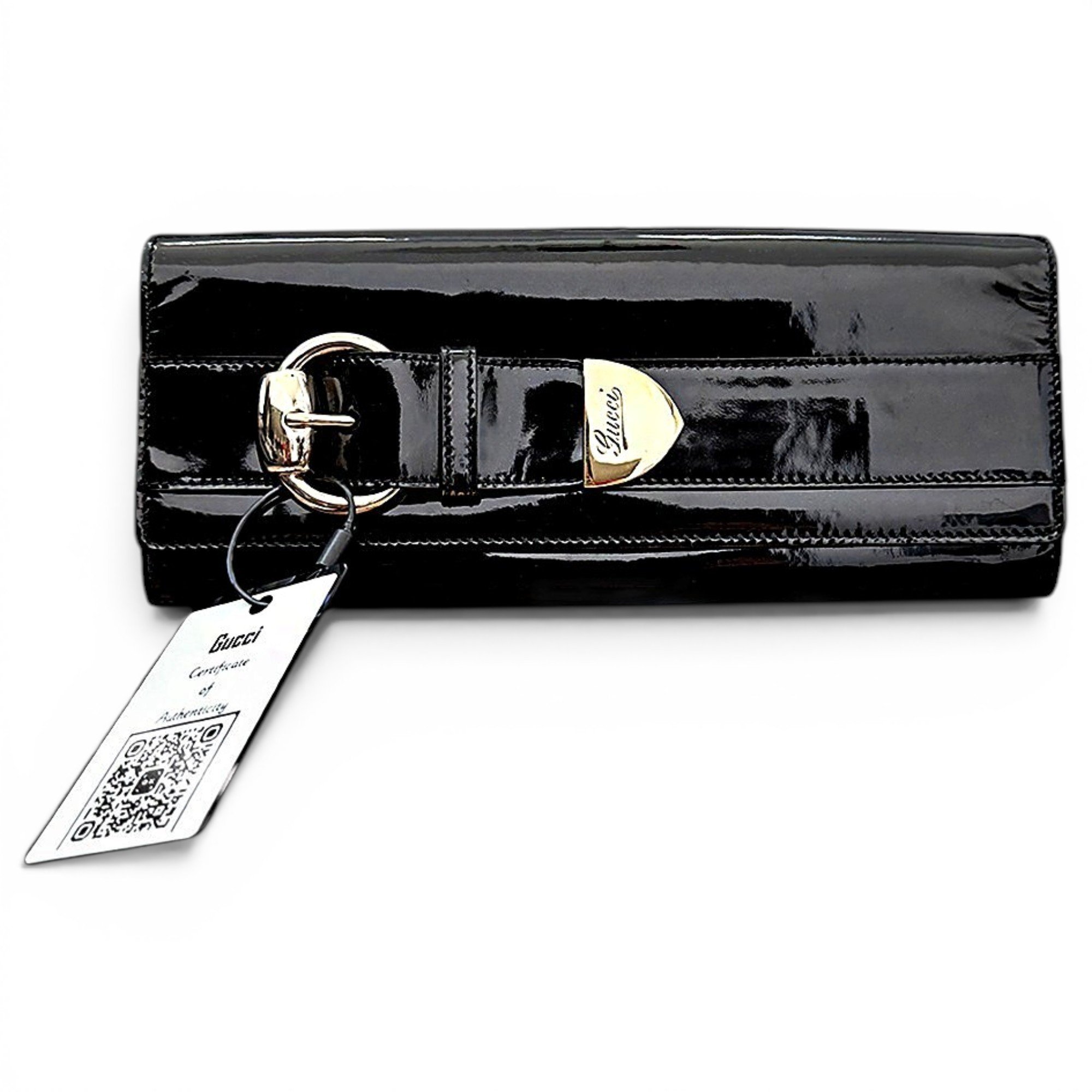 Leather clutch bag