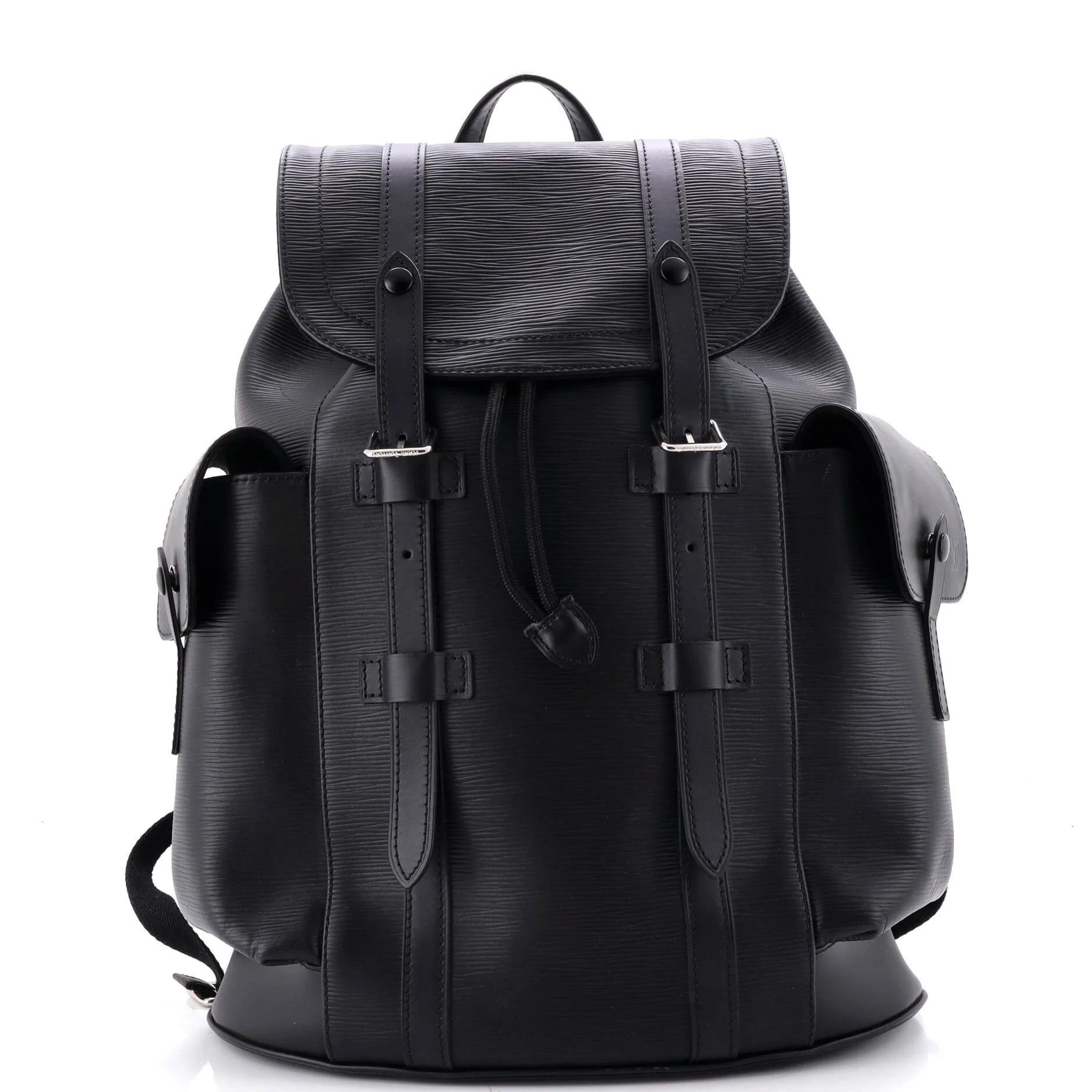 Leather backpack