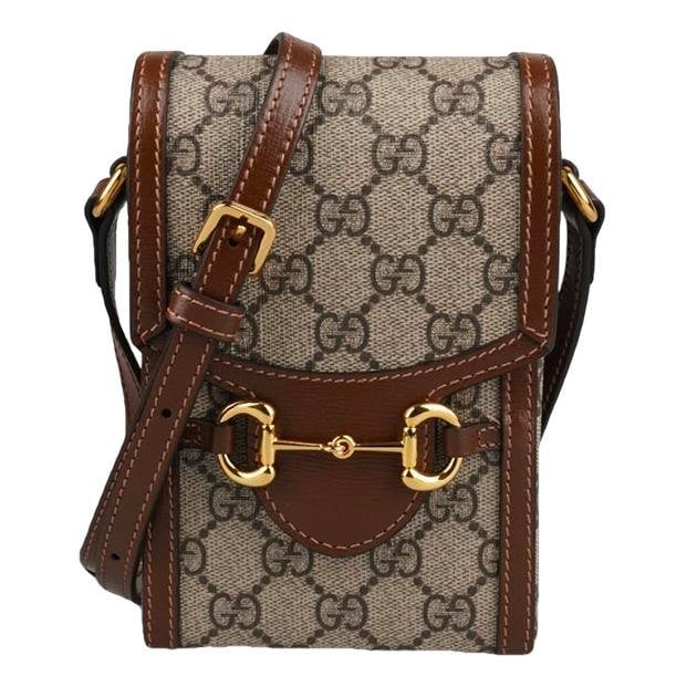 Horsebit 1955 Vertical cloth crossbody bag