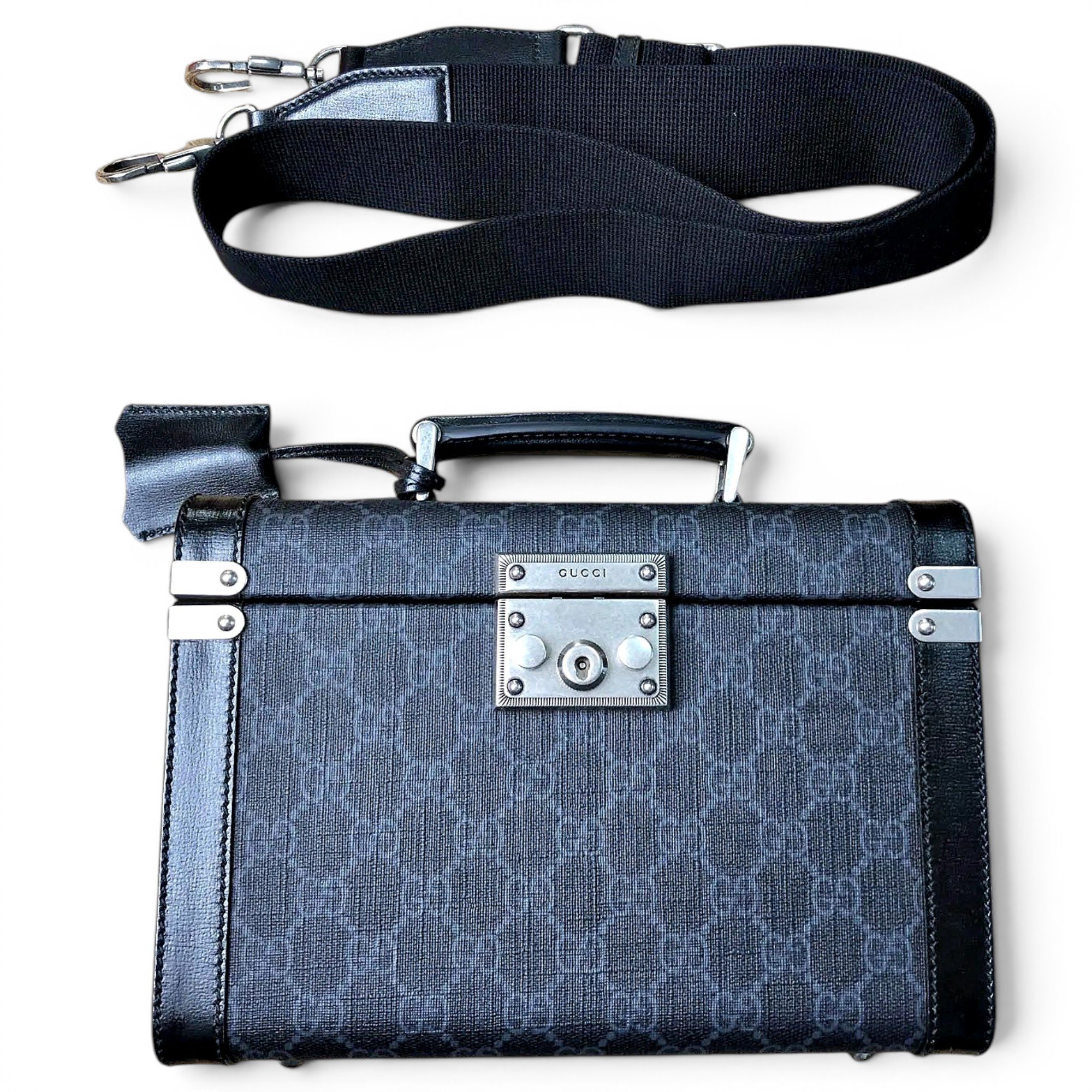 Vinyl crossbody bag
