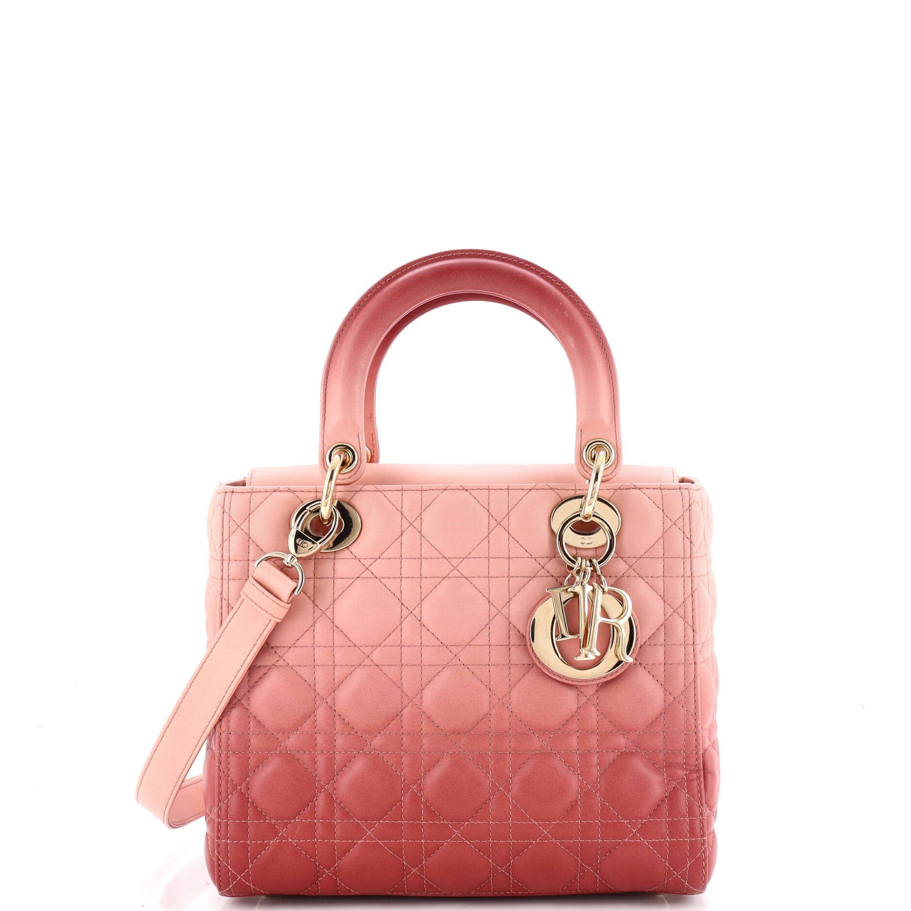 Lady Dior Bag Cannage Quilt Gradient Lambskin Medium