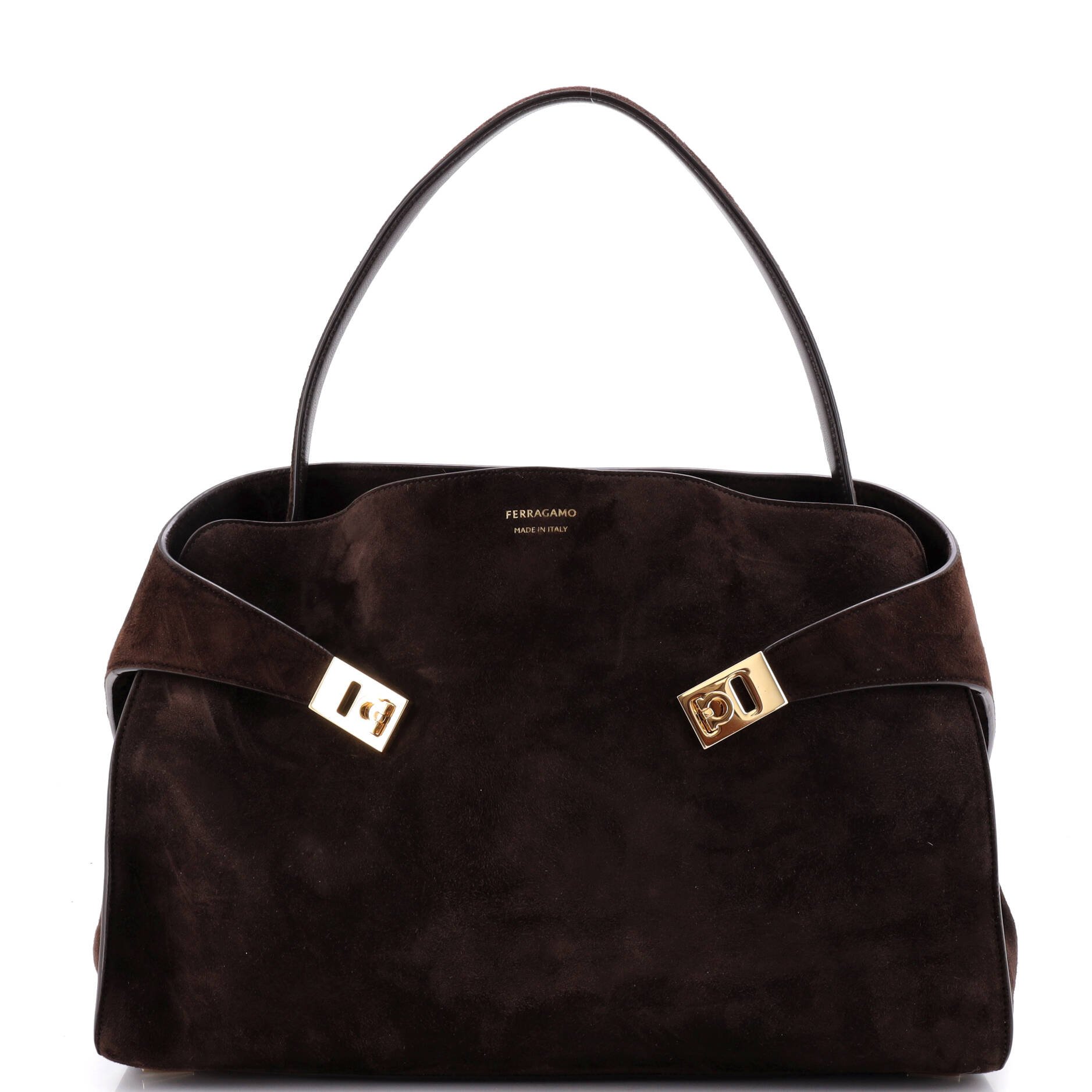 Hug Shoulder Bag Suede Large