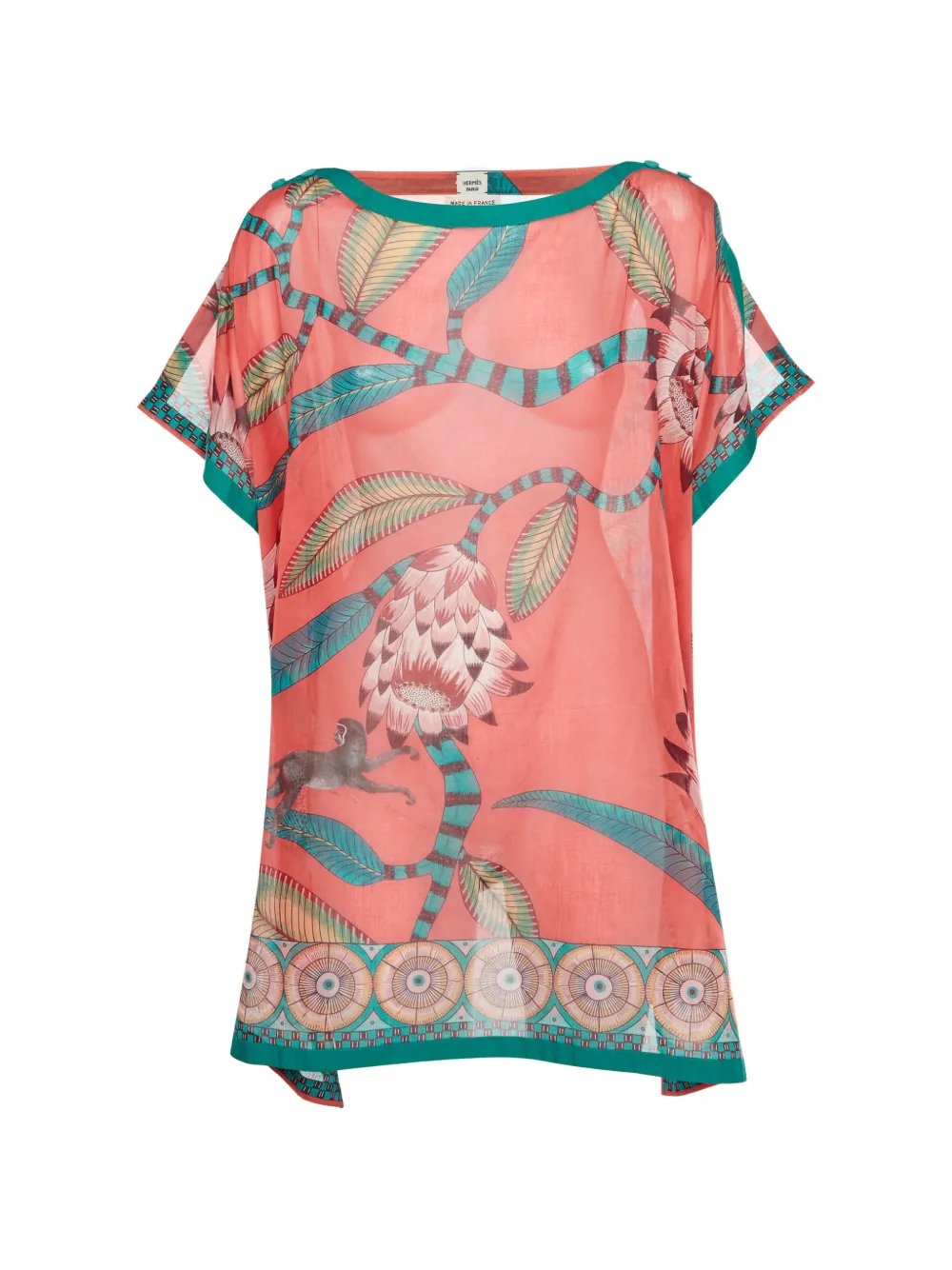 Maharani's Garden printed mini kaftan 