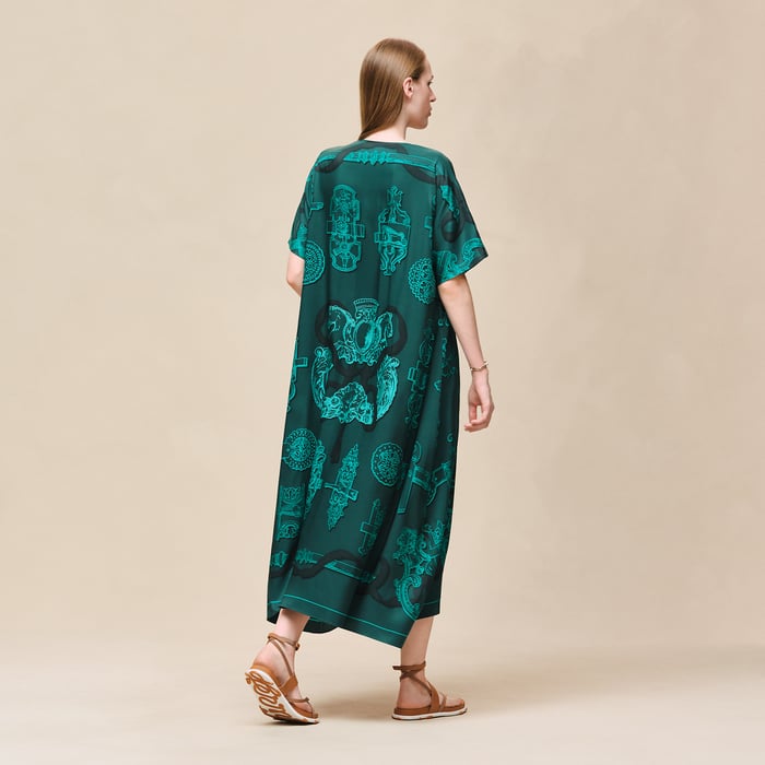 Vert Pin "Ferronnerie Remix" Caftan