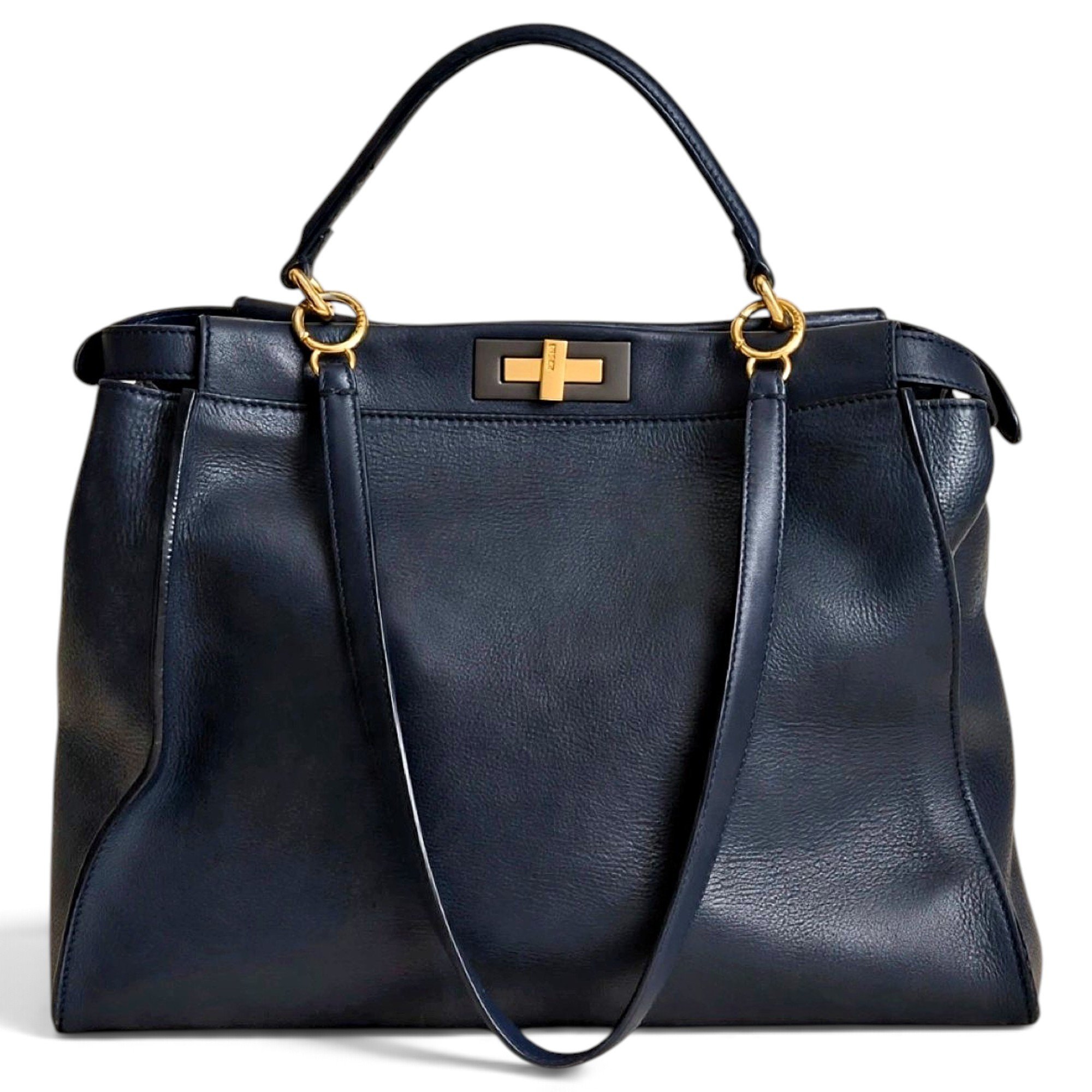 Peekaboo leather handbag