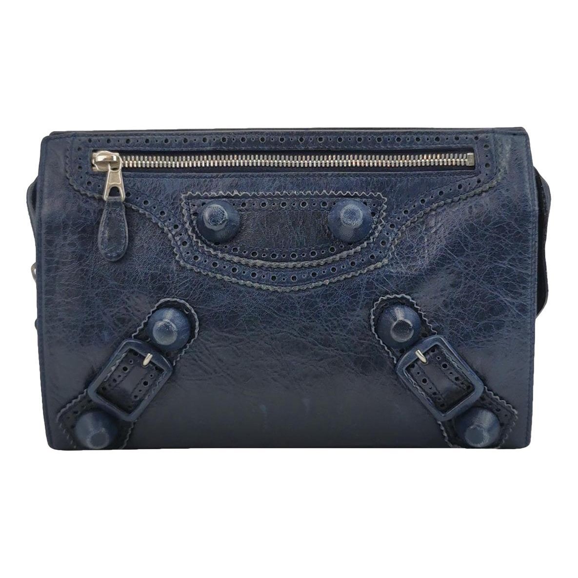 City leather handbag