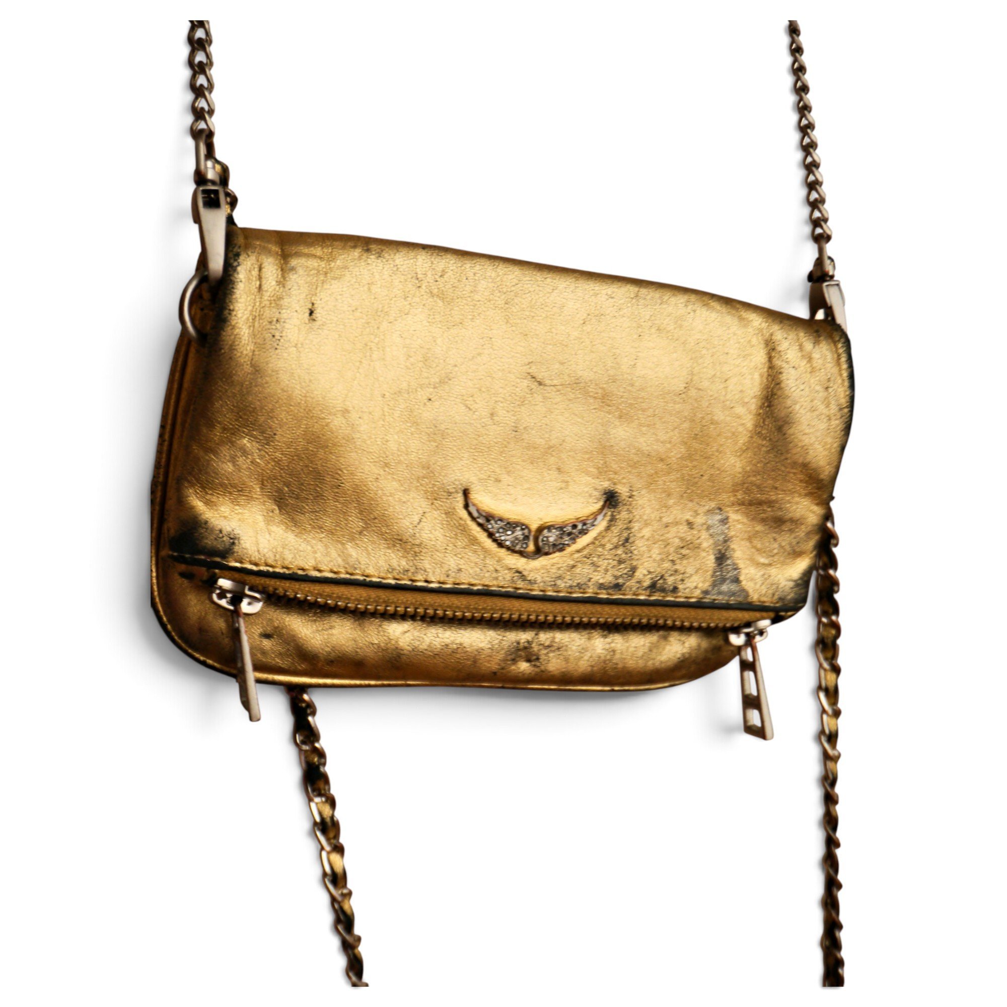 Rock leather crossbody bag