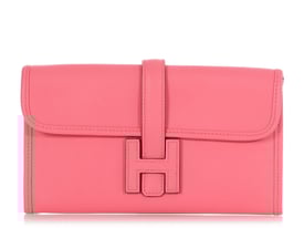 Hermes Hermès Rose Azalée Swift Mini Jigé Duo Wallet