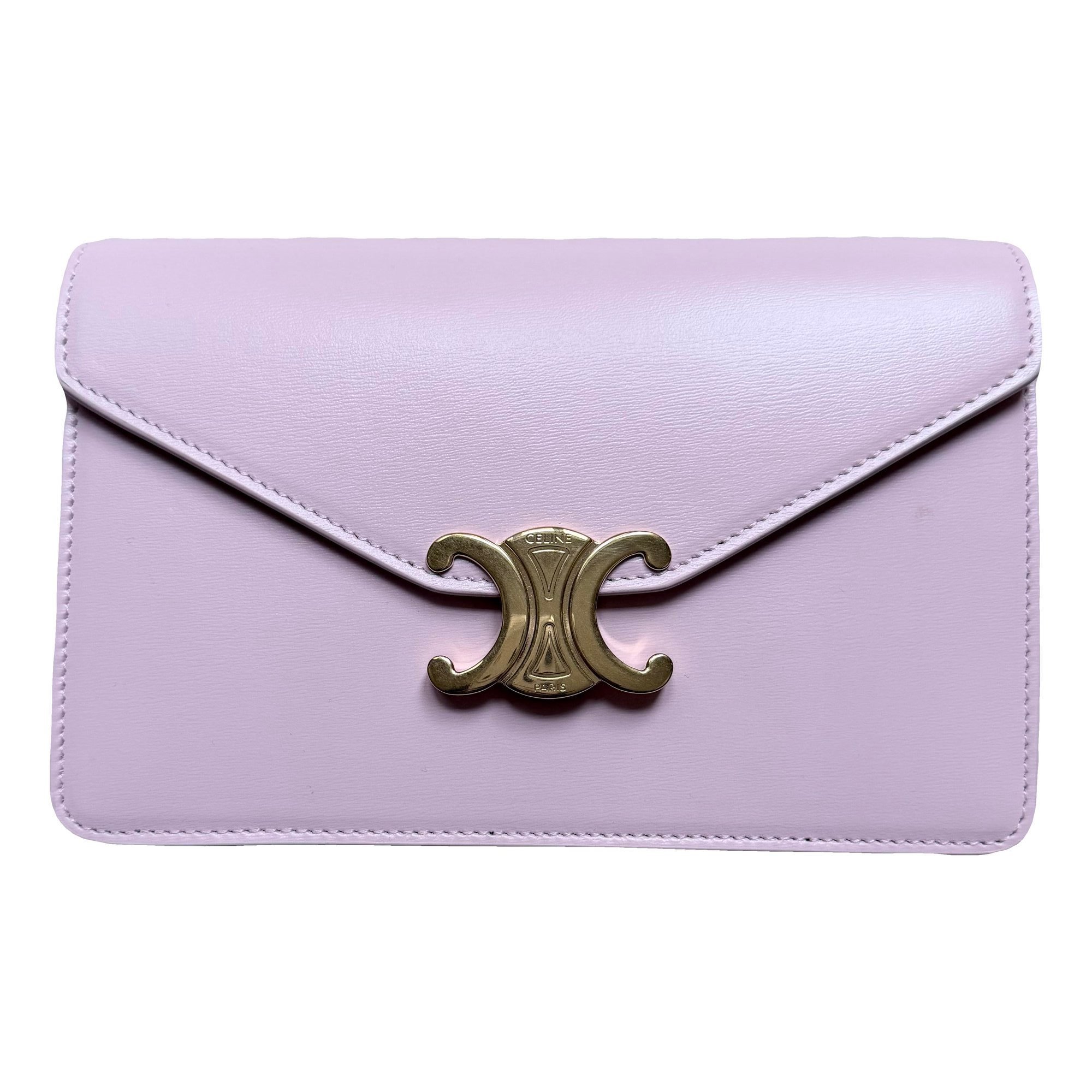 Leather clutch bag
