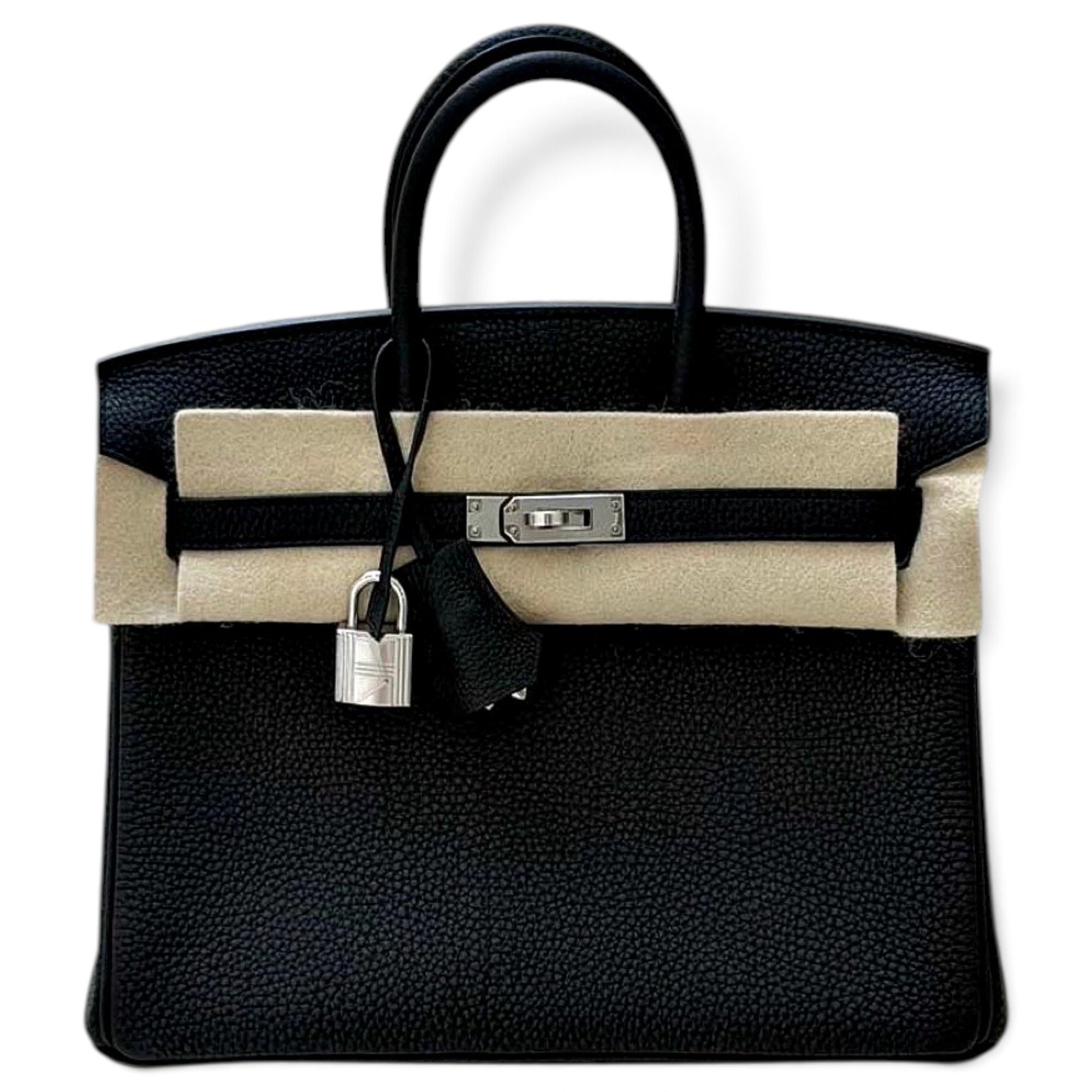 Birkin 25 leather handbag