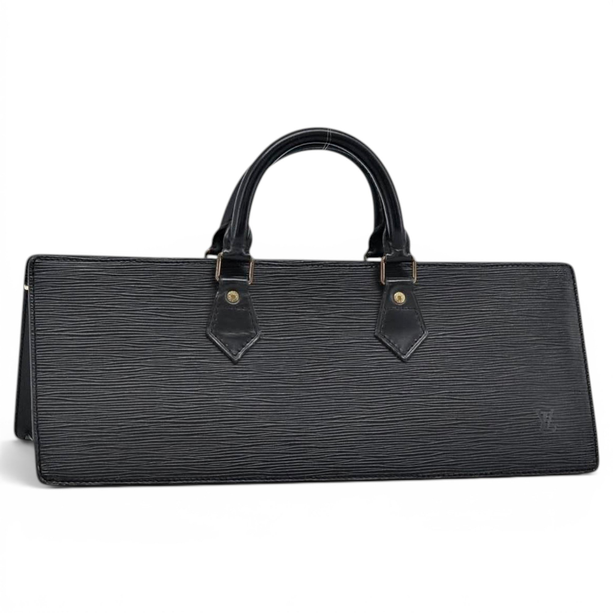 Triangle leather handbag