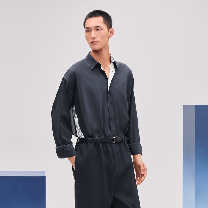 Marine "l'Instruction Du Roy" Boxy Fit Shirt