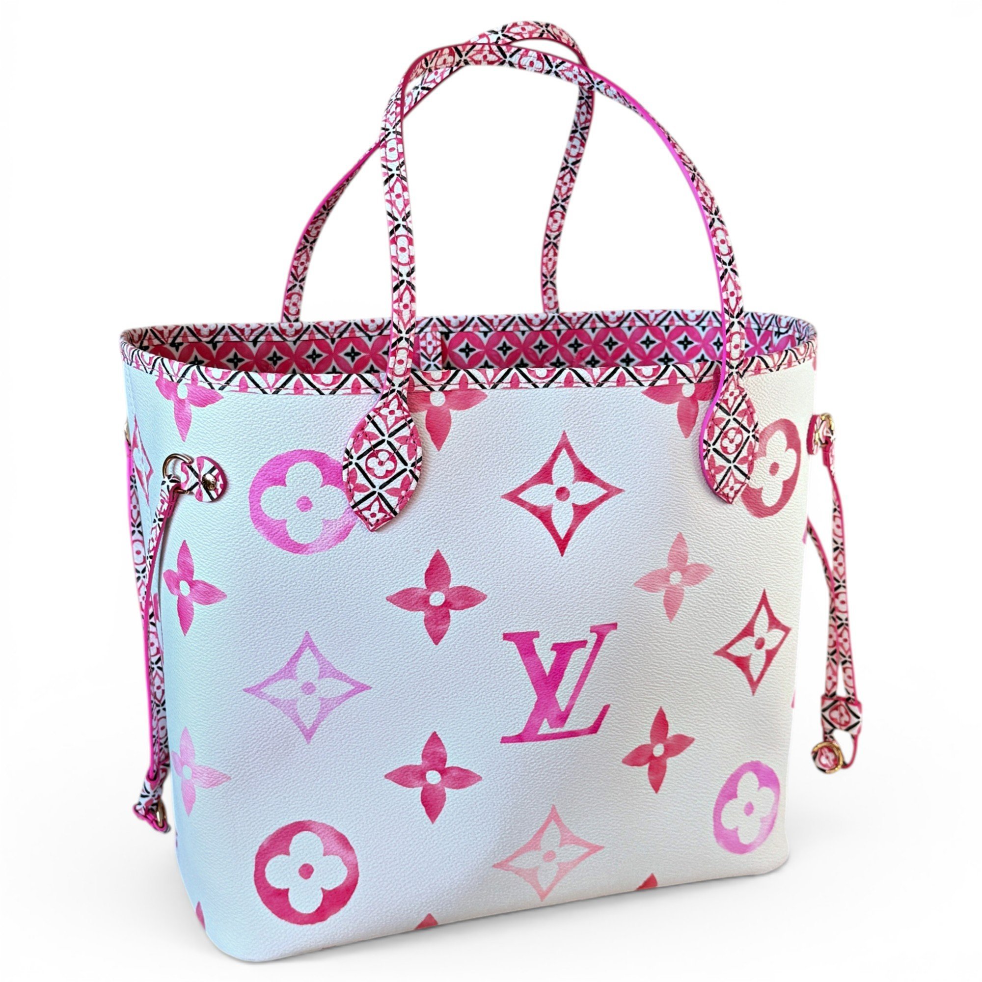 Neverfull linen handbag