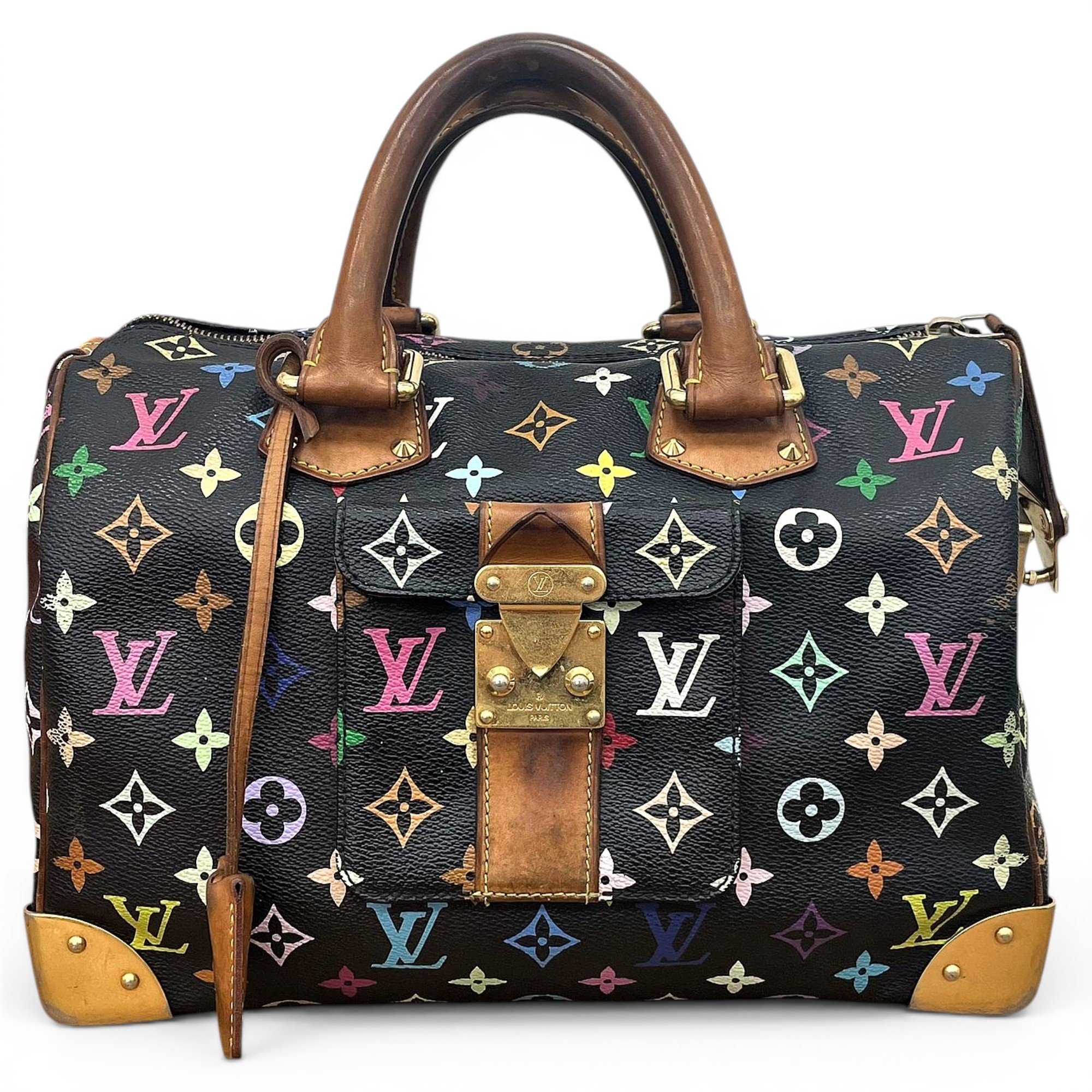 Speedy leather handbag