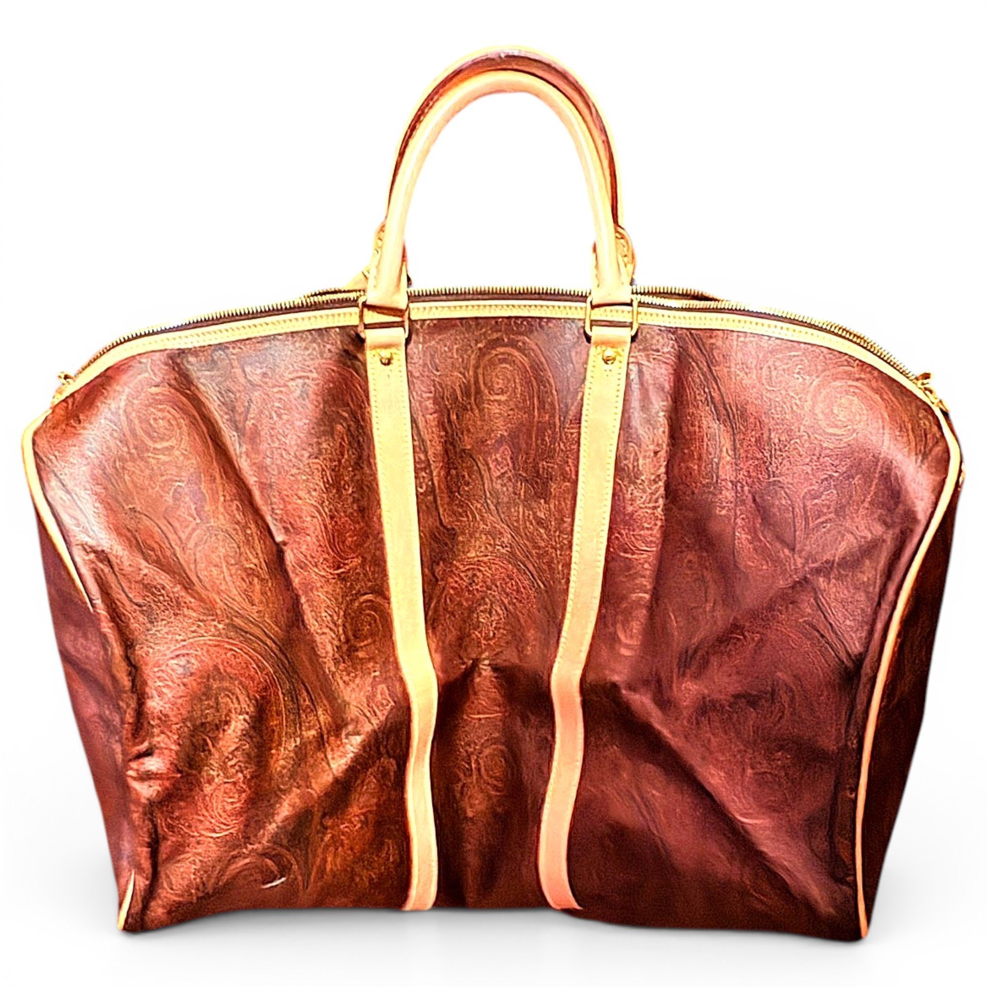 Leather travel bag