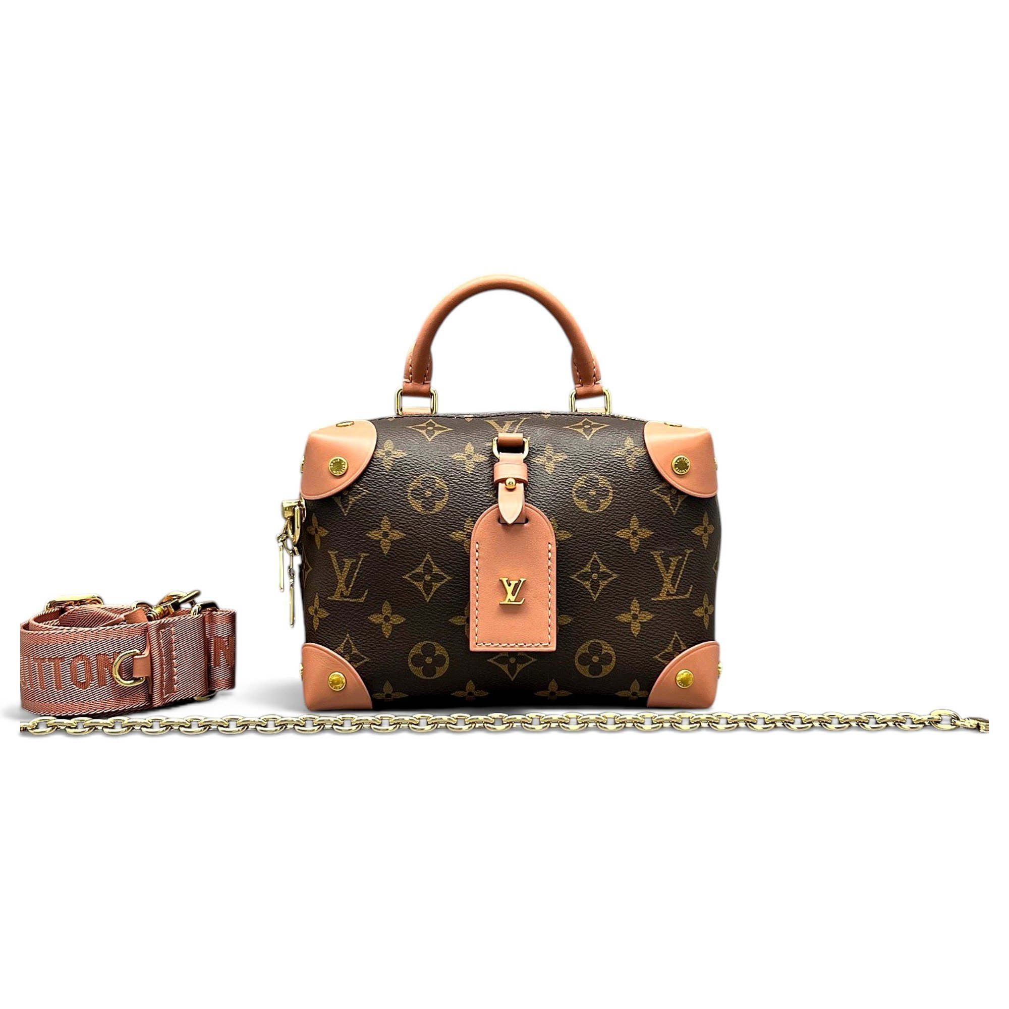 Petite Malle Souple leather handbag