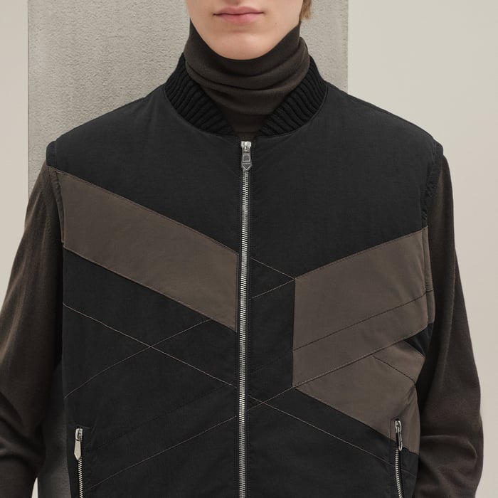 Noir "Casaque" Quilted Vest