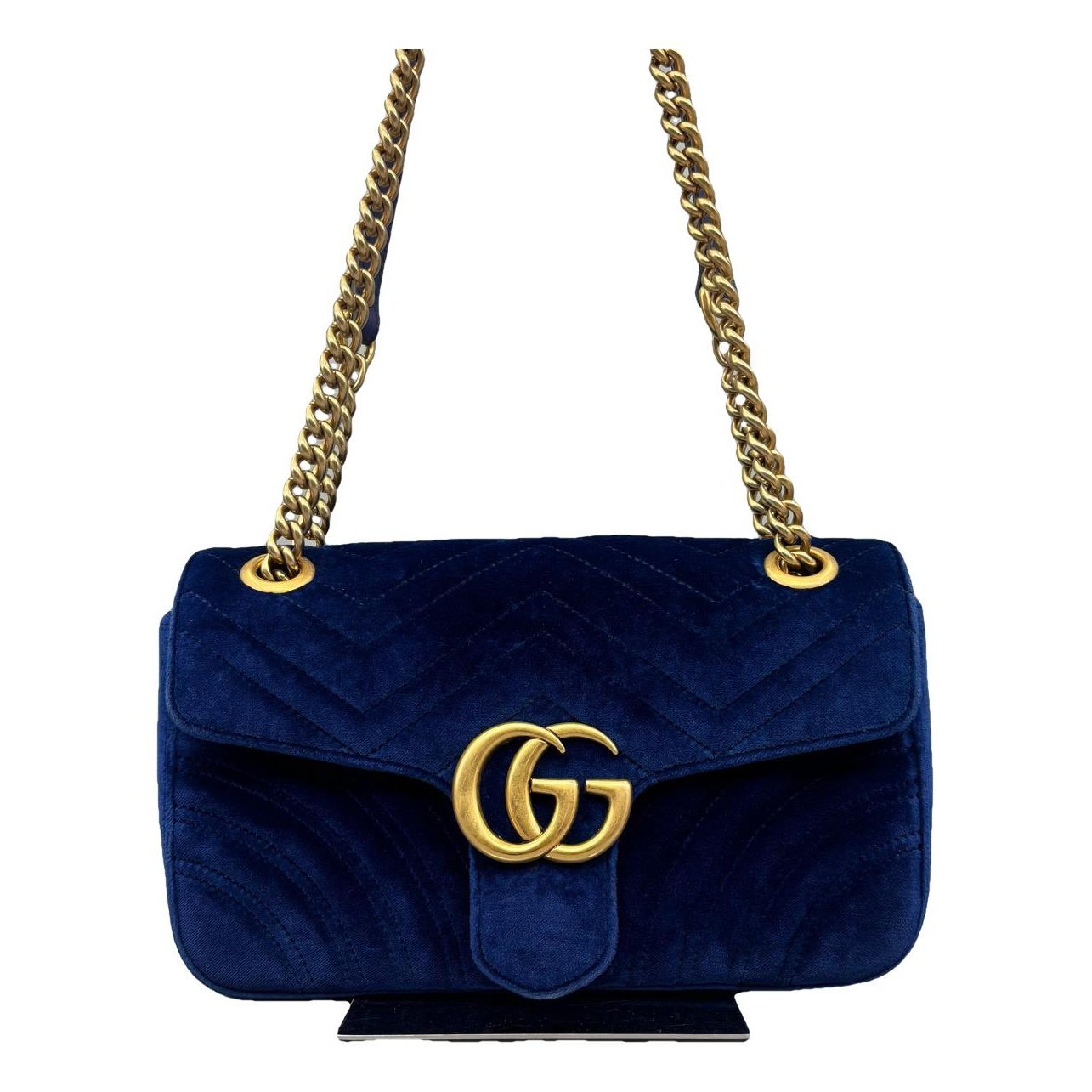 GG Marmont Flap velvet crossbody bag