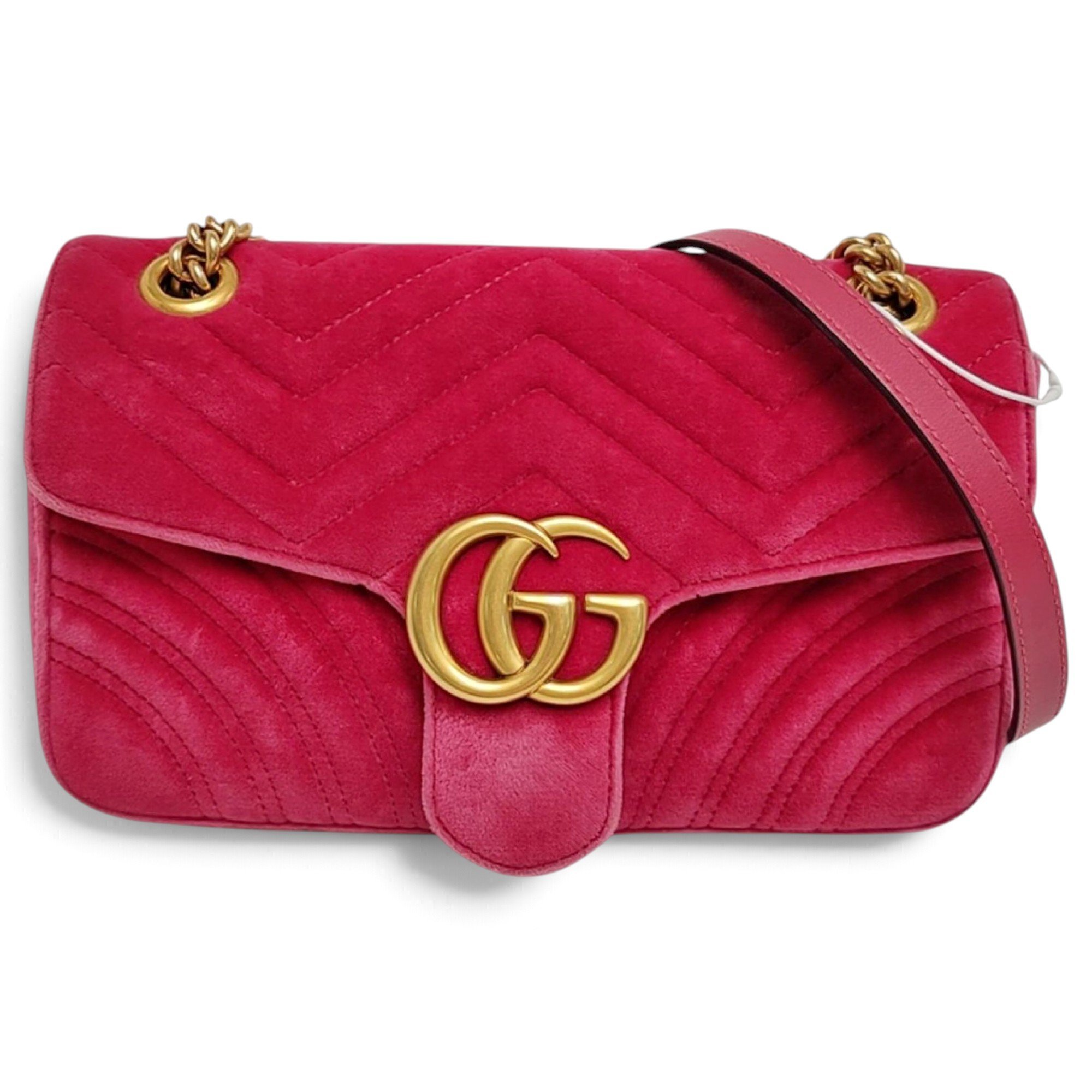 GG Marmont Flap velvet handbag