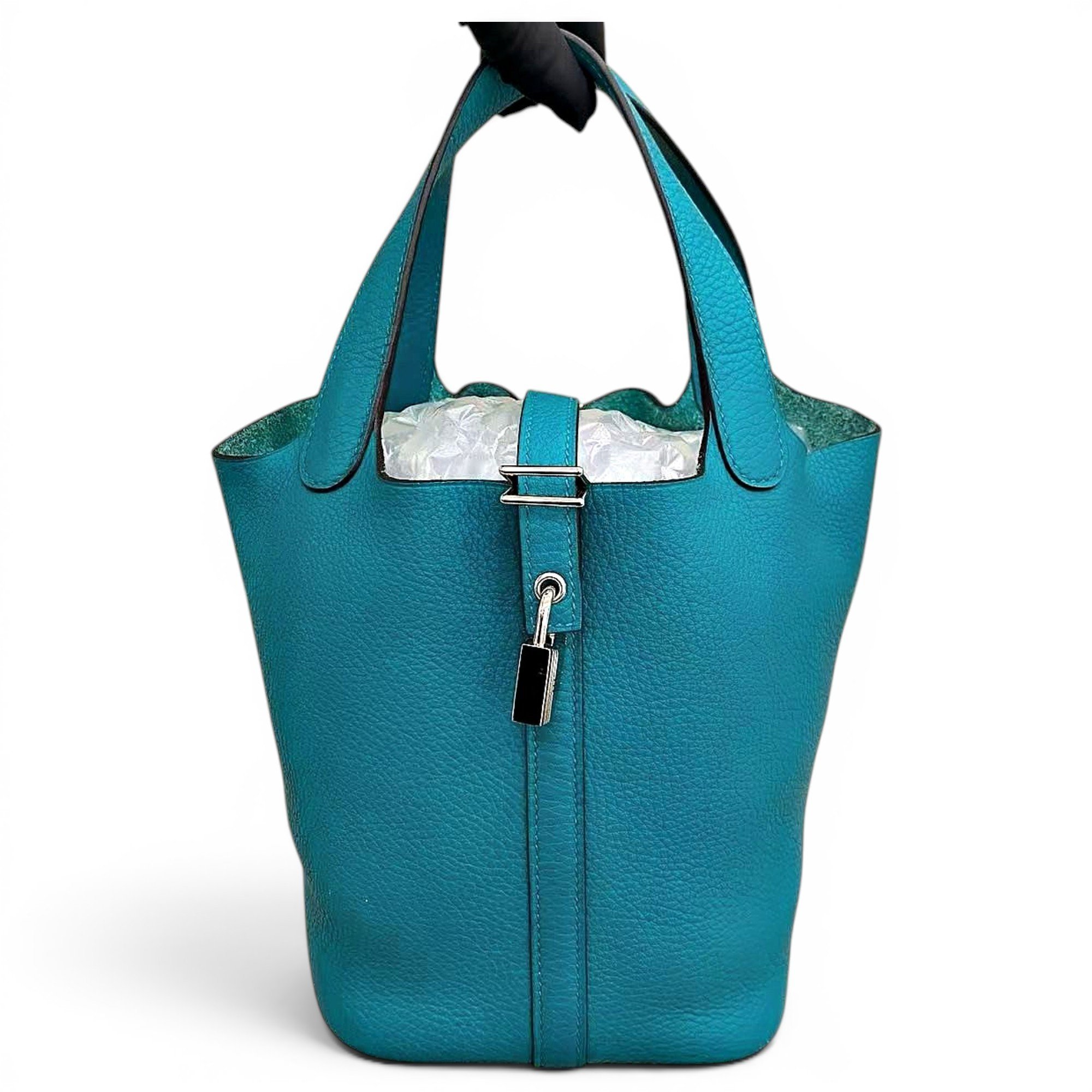 Picotin leather handbag