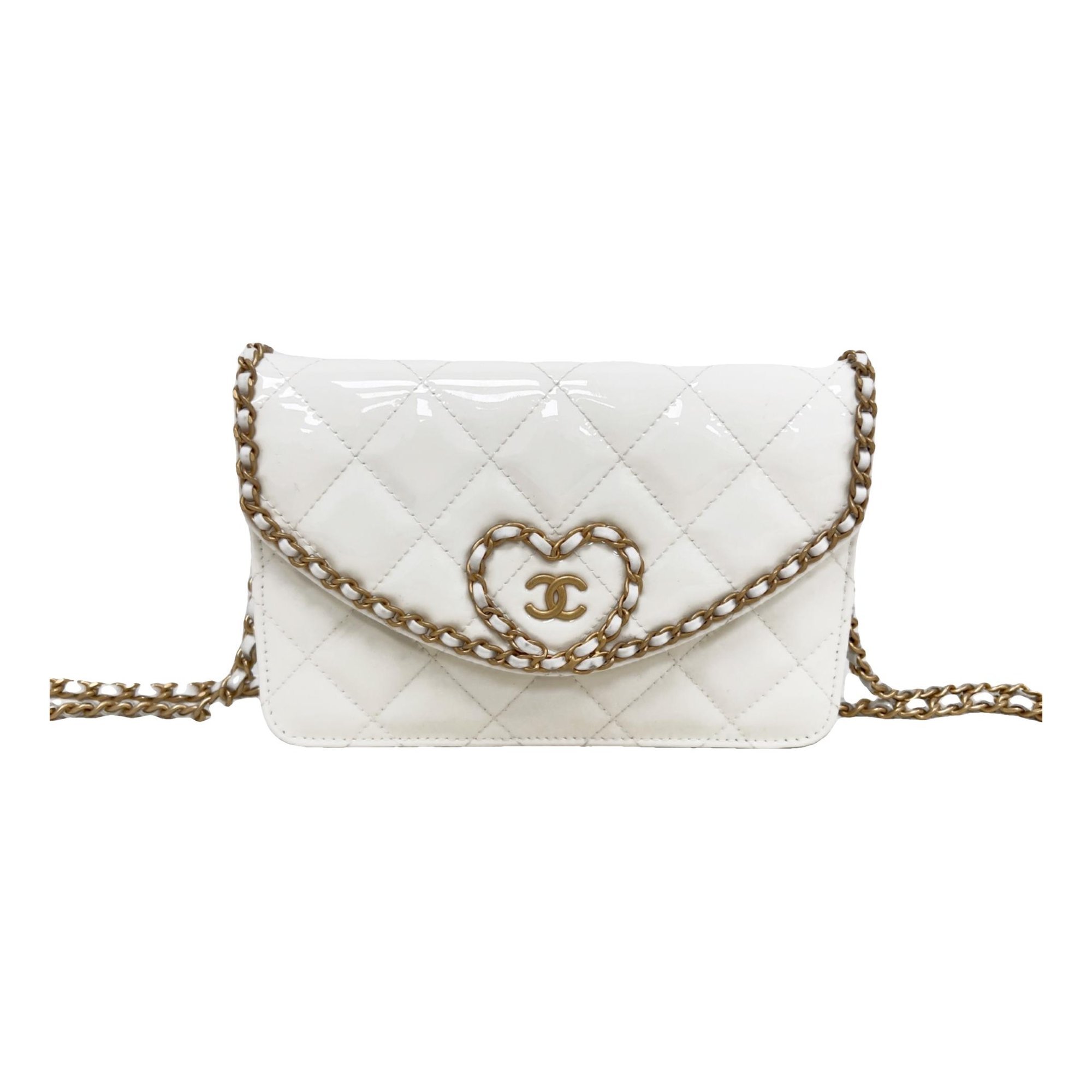 Wallet On Chain Timeless/Classique patent leather crossbody bag