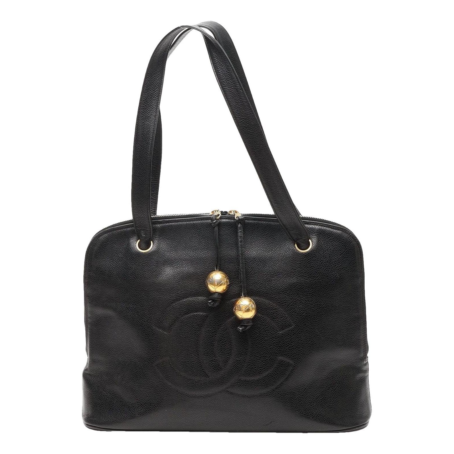 Trendy CC leather tote