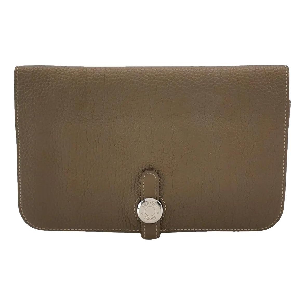 Dogon leather clutch bag