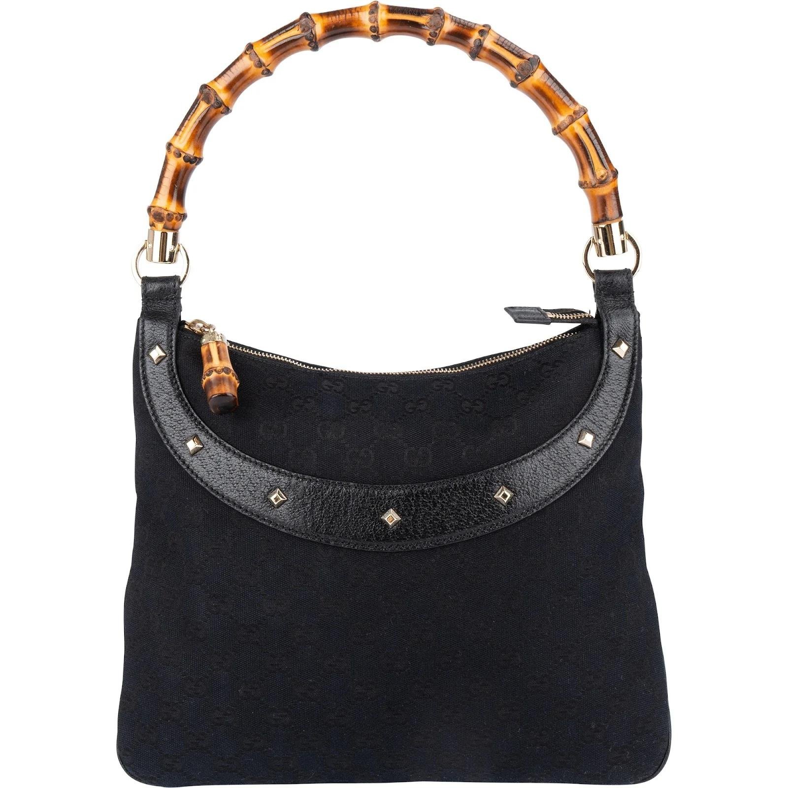 Bamboo leather handbag