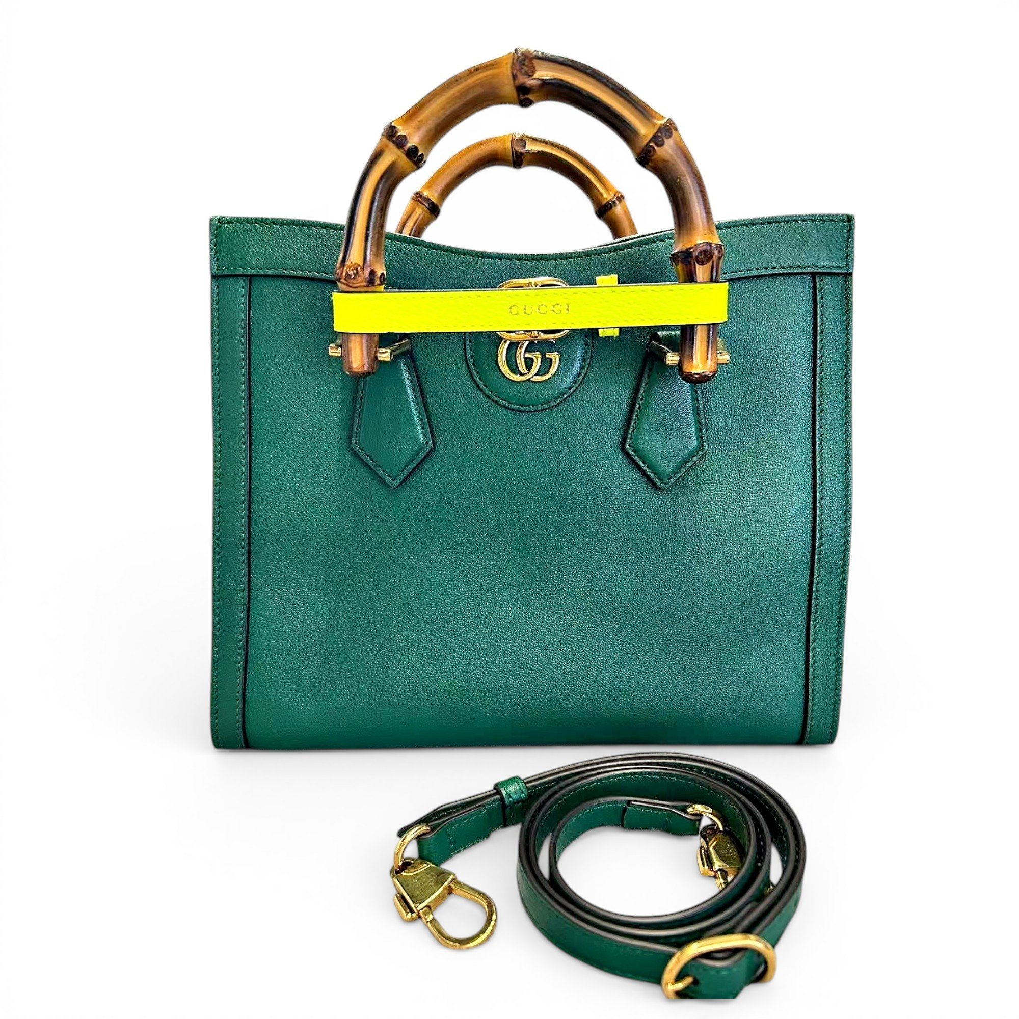 Diana Bamboo leather handbag