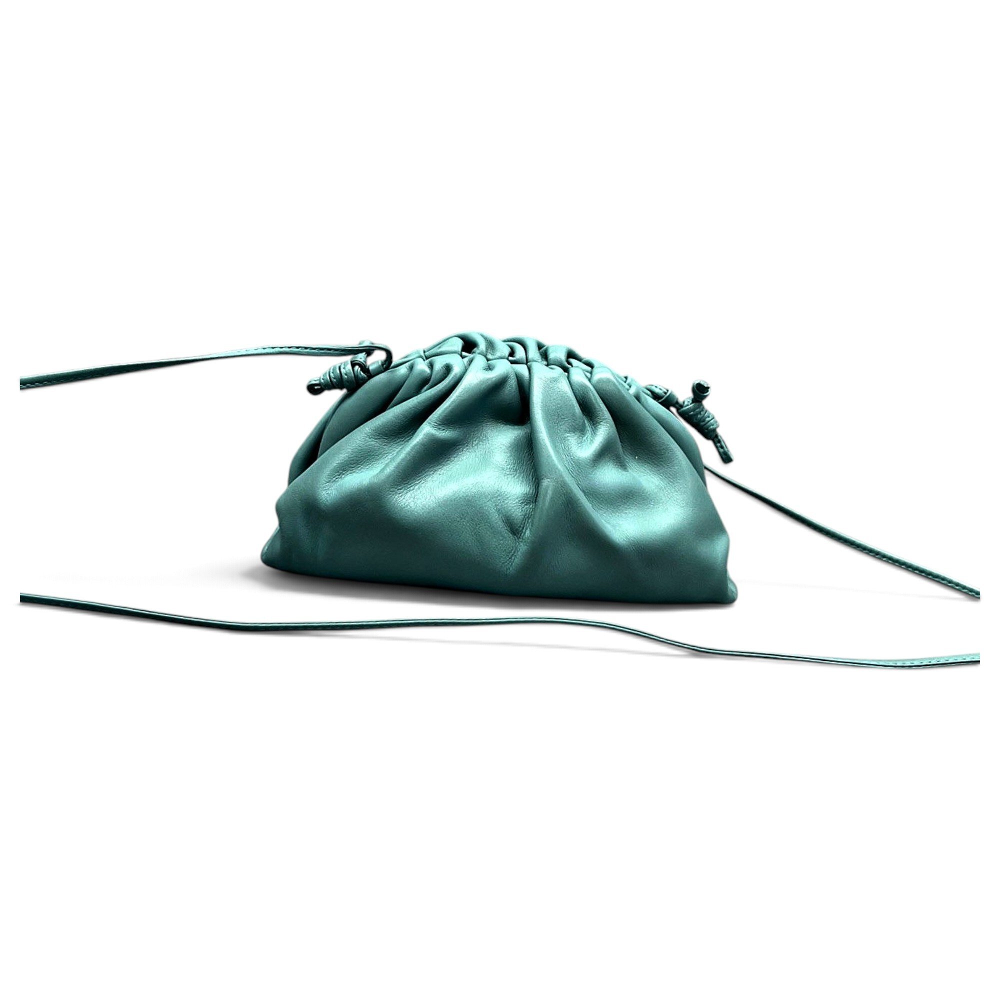 Pouch leather handbag