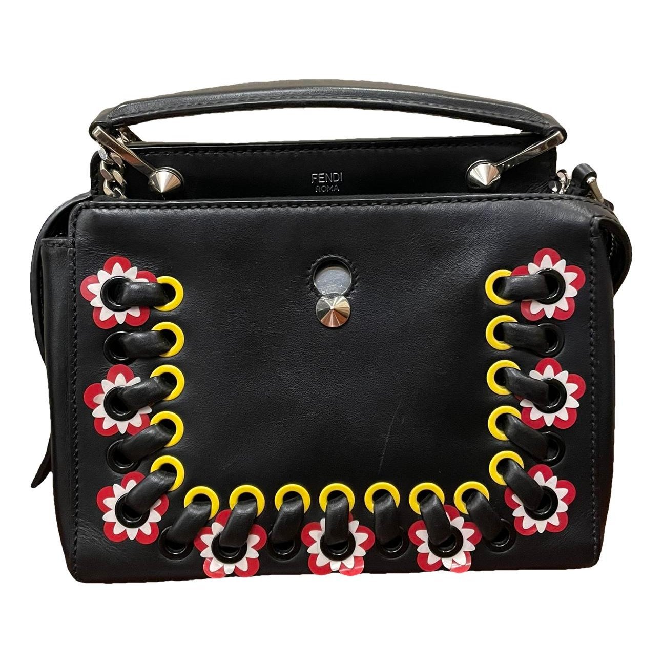 Dot Com leather handbag