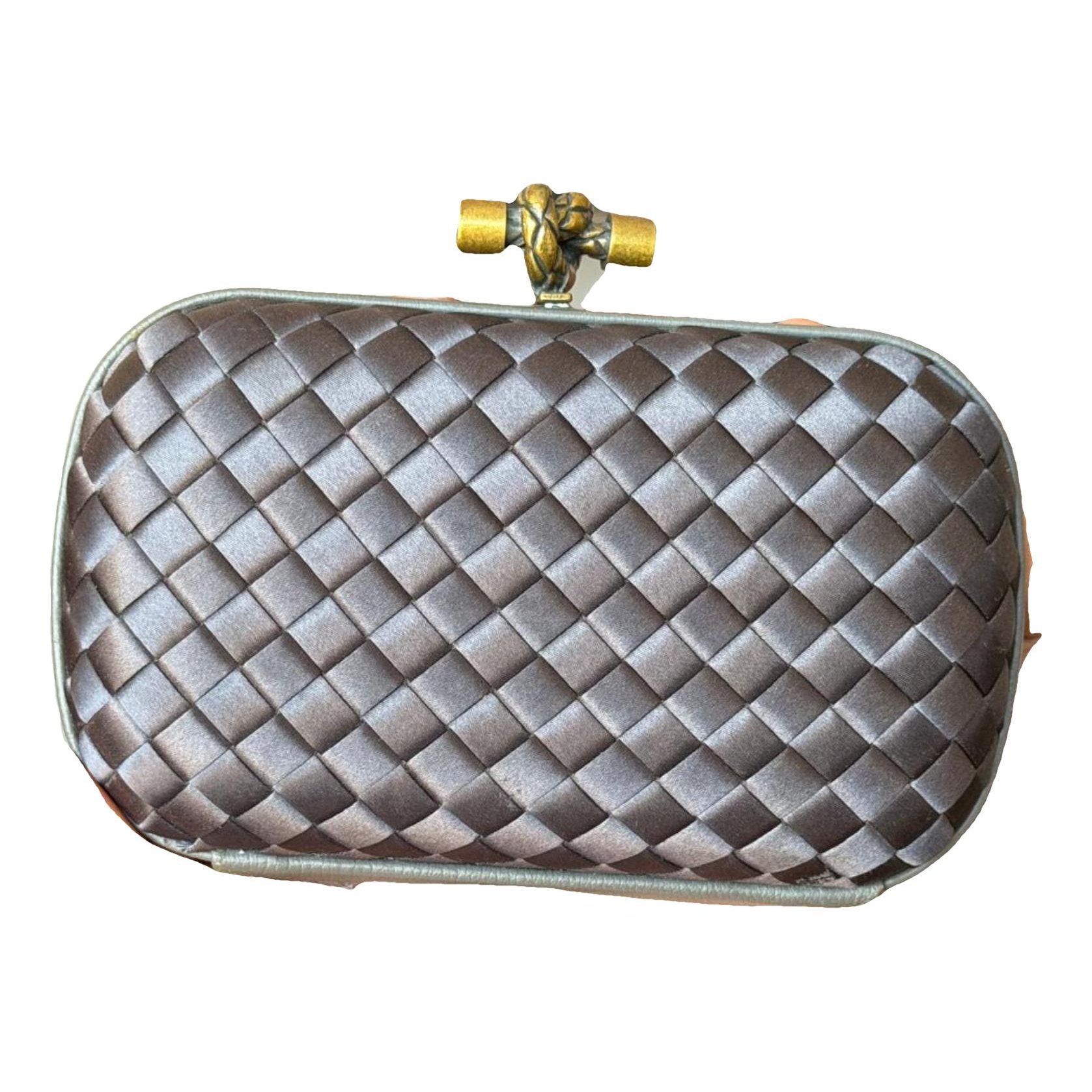Pochette Knot leather clutch bag