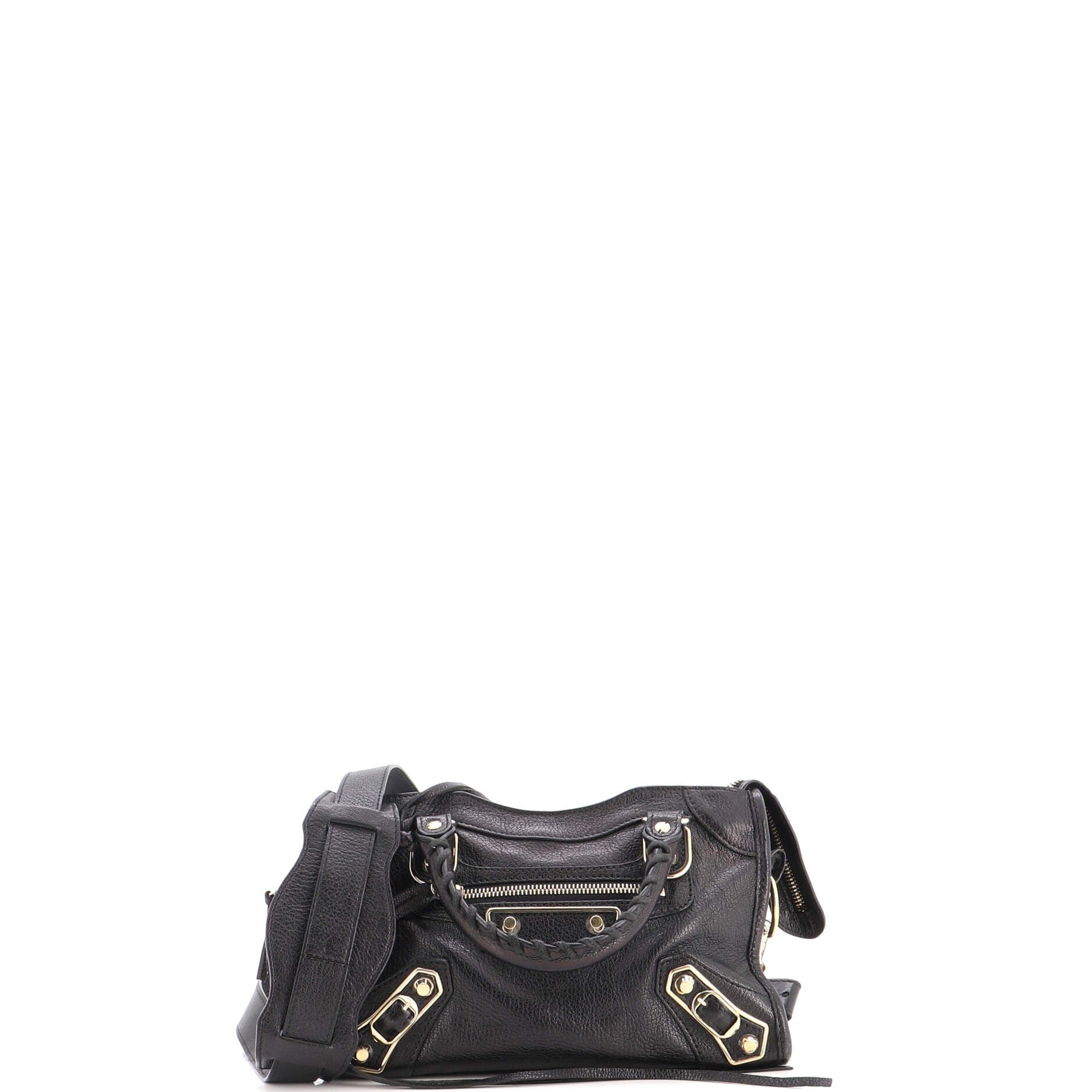 City Classic Metallic Edge Bag Leather Mini